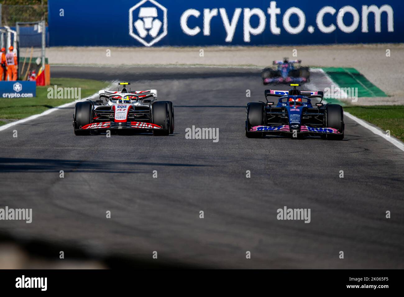 Monza, Italia, 09th set 2022, Esteban OCON, francese, compete per Alpine F1 . Prova, 16° round del campionato di Formula 1 2022. Credit: Michael Potts/Alamy Live News Foto Stock