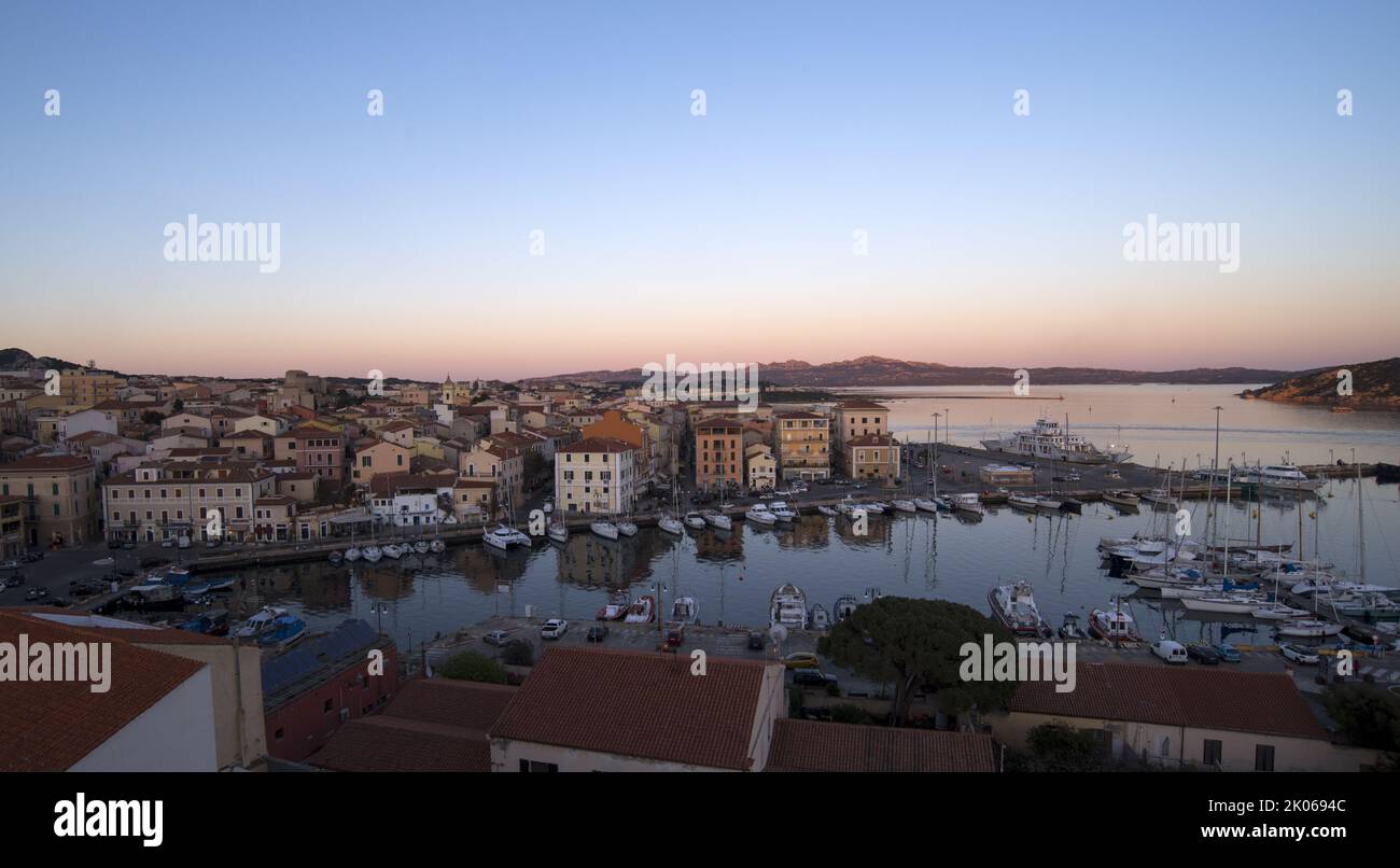 La Maddalena, porto Foto Stock