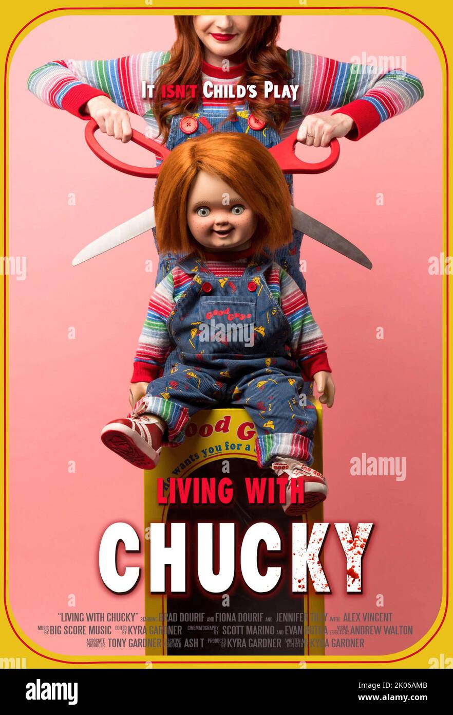 VIVERE CON CHUCKY, poster, Kyra Elise Gardner, 2022. © Chucky Documentary /  courtesy Everett Collection Foto stock - Alamy