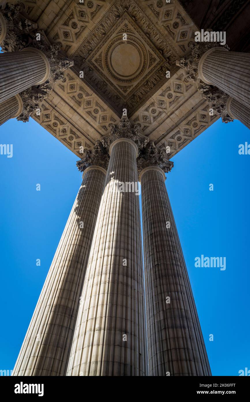 Il Panthéon, un monumento neoclassico che è dal momento della Rivoluzione francese utilizzato come mausoleo per i resti di illustri cittadini francesi, Parigi, F. Foto Stock