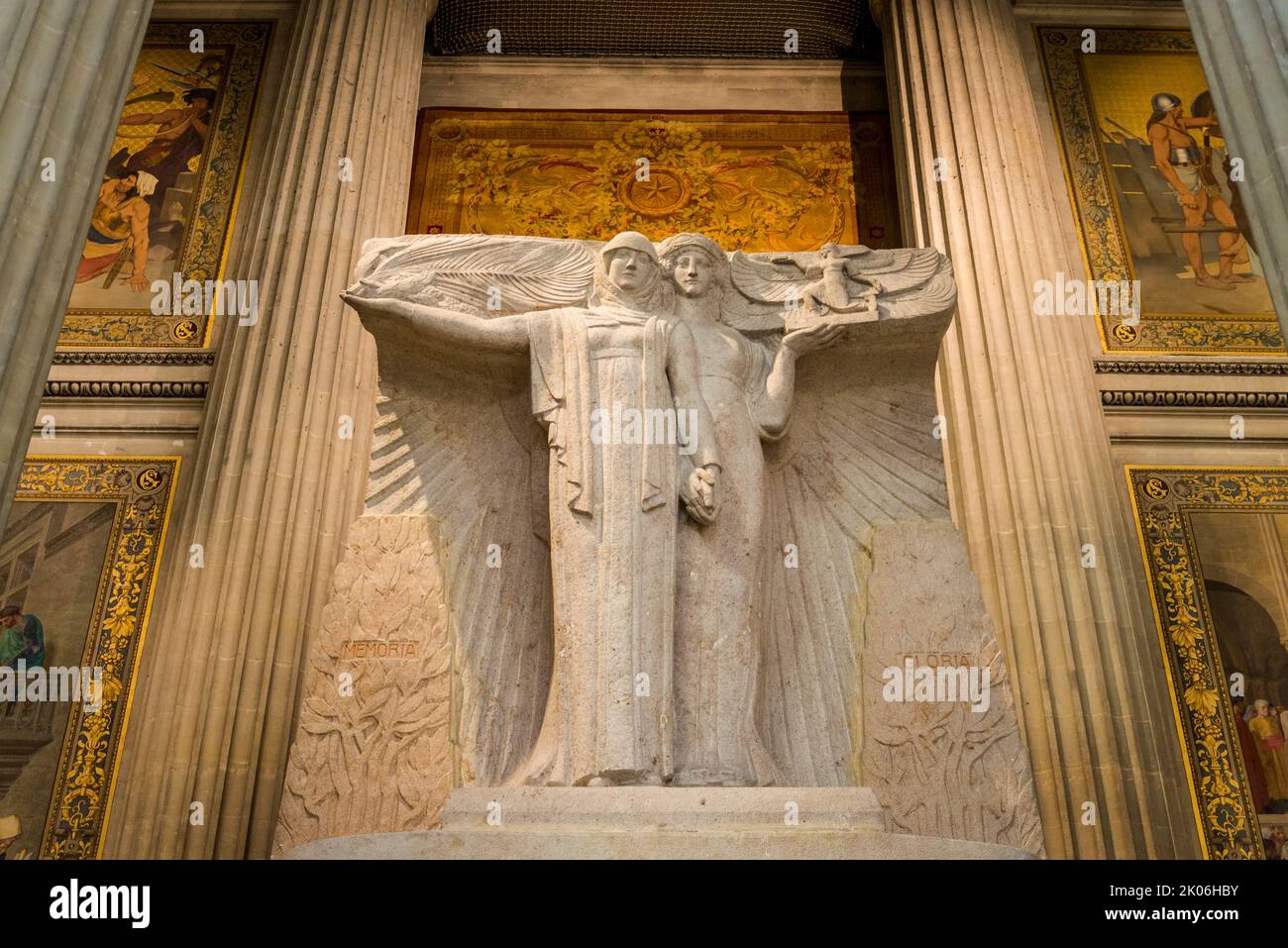 Allegorie di memoria e monumento Gloria a eroi sconosciuti e martiri nel Panthéon, un monumento neoclassico che è da quando la Rivoluzione francese ha usato un Foto Stock