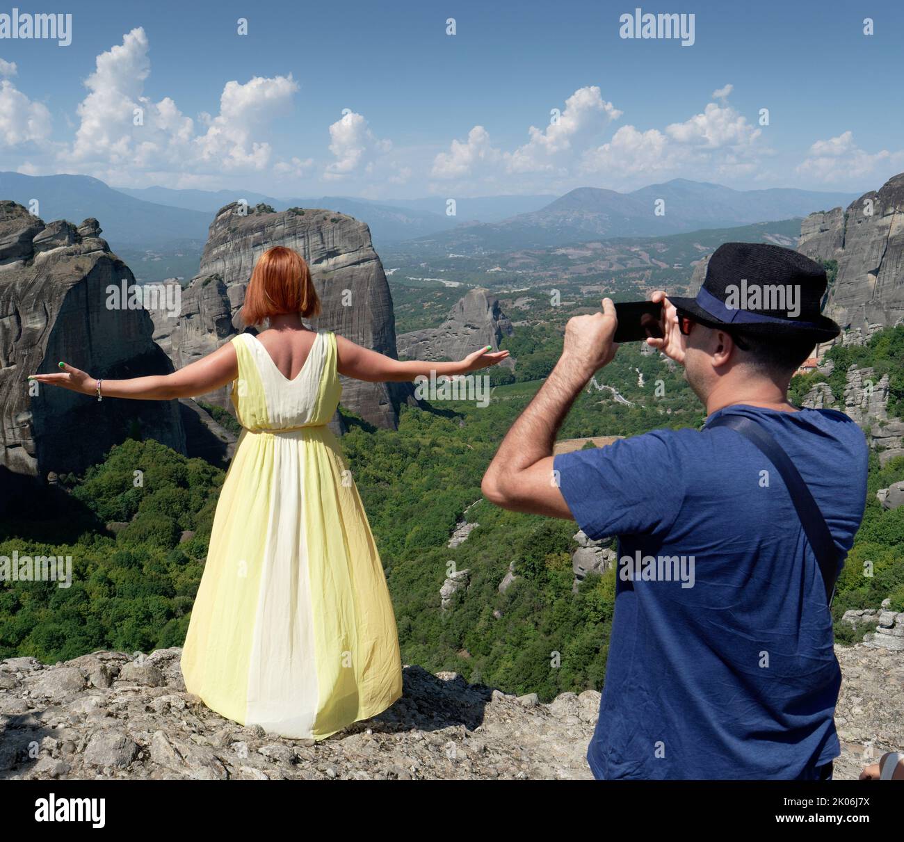 Grecia settentrionale Meteora Foto Stock