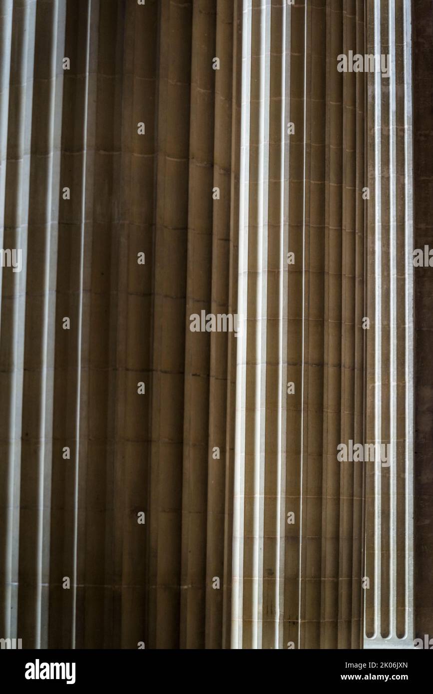 Il Panthéon, un monumento neoclassico che è dal momento della Rivoluzione francese utilizzato come mausoleo per i resti di illustri cittadini francesi, Parigi, F. Foto Stock