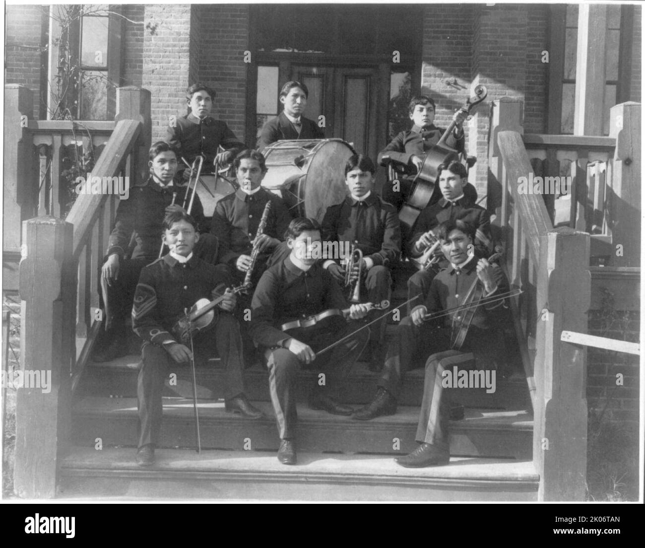 Hampton Institute, Virginia - orchestra indiana, 1899 o 1900. Foto Stock
