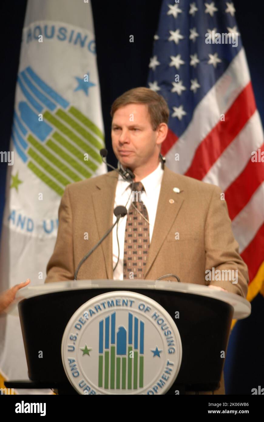 Visita della First Lady Michelle Obama alla sede dell'HUD. Foto Stock