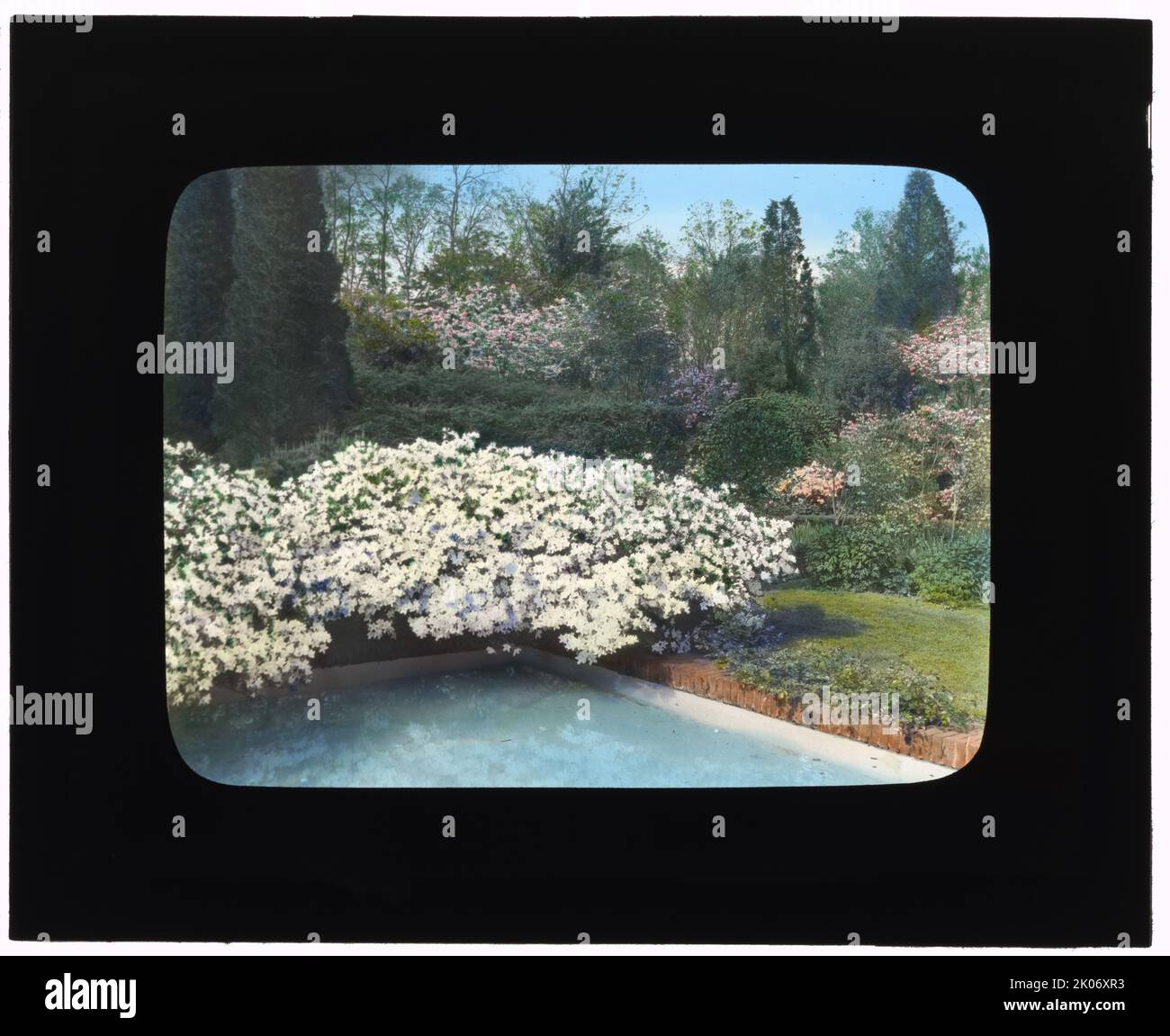 "Old Acres", casa Robert Low Bacon, Old Westbury, New York, 1921. Architettura della casa: Giovanni Russell Papa, 1904-1910. Paesaggio: Martha Brookes Brown Hutcheson, 1904-1910. Foto Stock