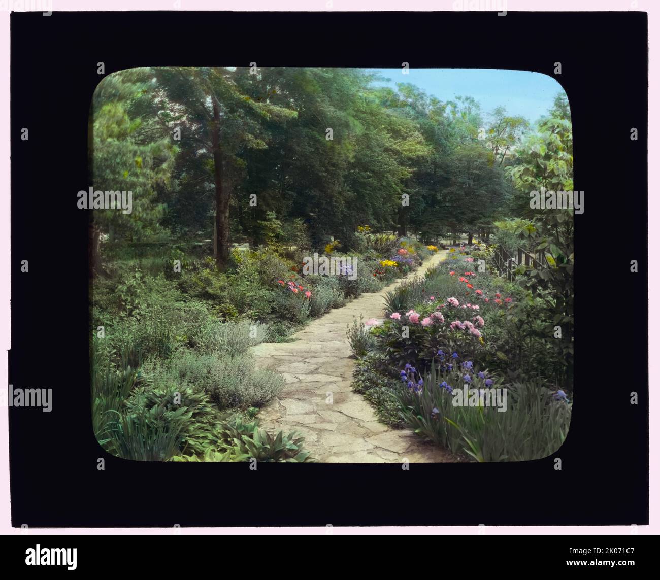 William Samuel Kies House, incrocio tra Scarborough e Old Albany Roads, Scarborough, New York, 1922. Architettura della casa: Patterson &amp; Dula, piani entro il 1916. Paesaggio: Clarence Fowler, ca. 1920; James Frederick Dawson, Olmsted Brothers nel 1916. Foto Stock