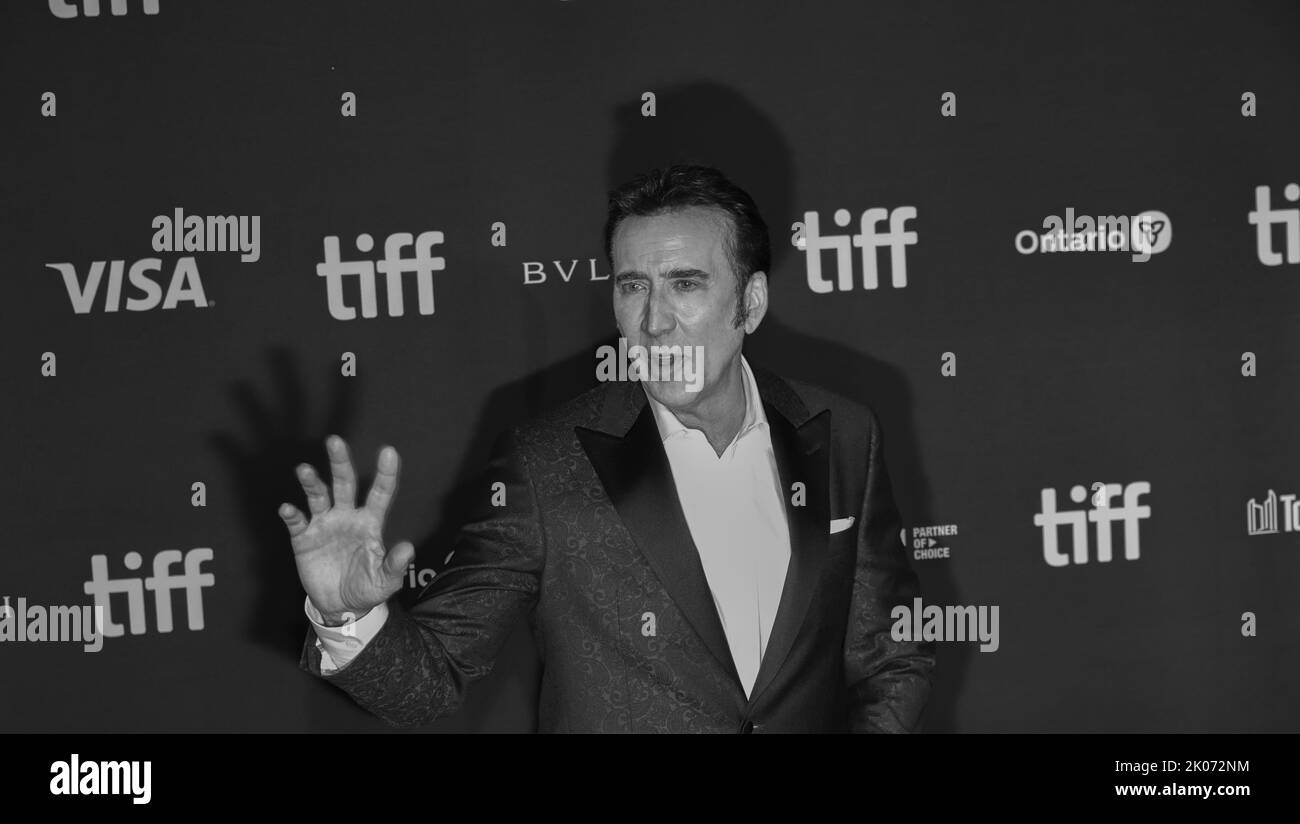 Toronto, Canada. 9th settembre 2022. Nicholas Cage attends2022 Toronto International Film Festival - 'Butcher's Crossing' Premiere Credit: Sharon Dobson/Alamy Live News Foto Stock