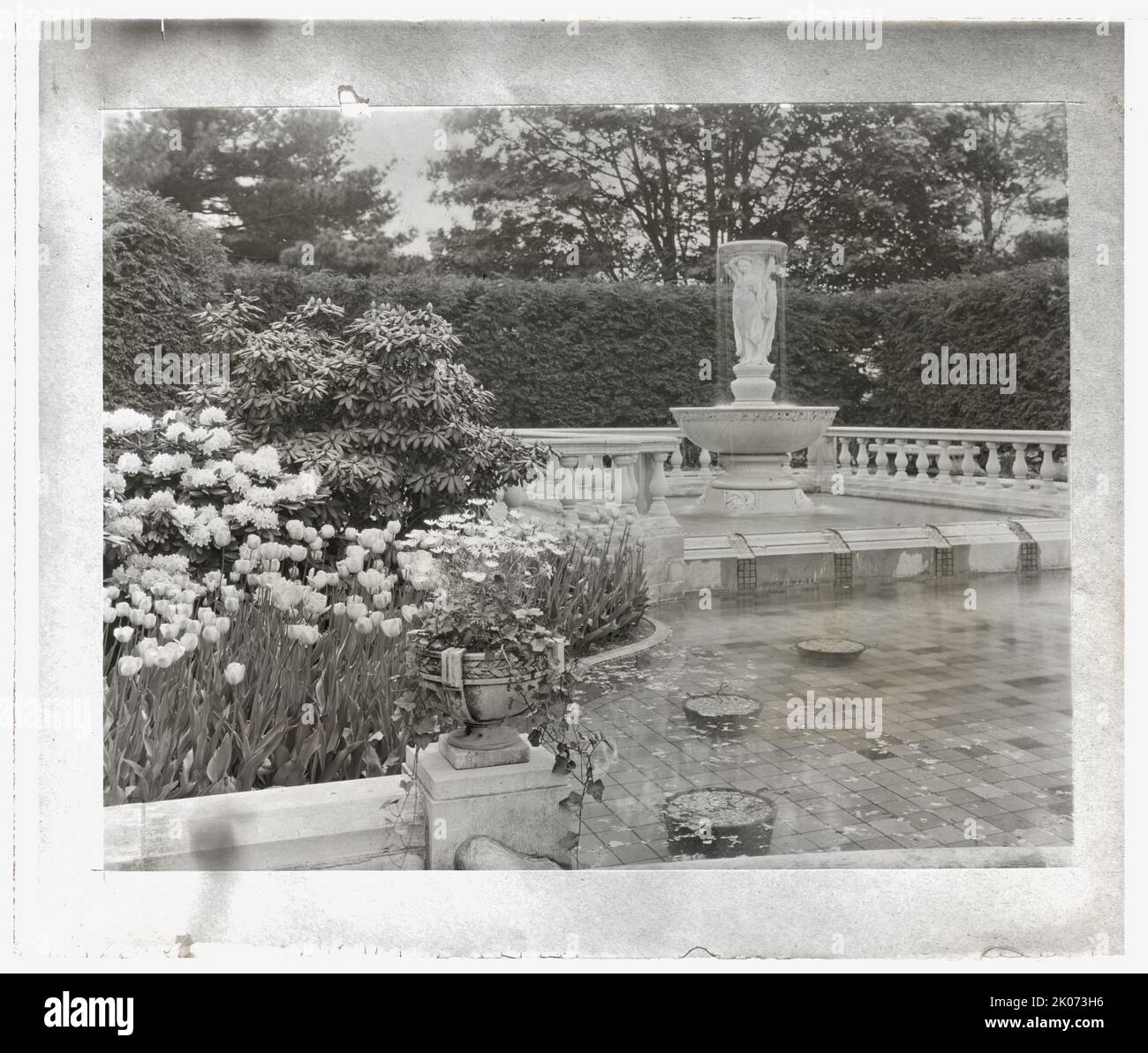 "Ormston", John Edward Aldred House, East Beach Drive, Glen Cove, New York, 1924. Casa architettura: Bertram Grosvenor Goodhue, dal 1910. Paesaggio: Olmsted Brothers, dal 1910, su 117 ettari. Foto Stock