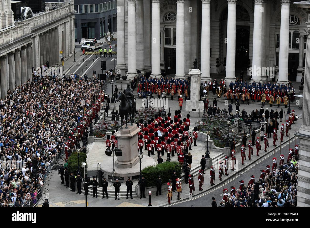 La proclamazione di adesione di Re Carlo III alla Borsa reale nella Città di Londra. Data immagine: Sabato 10 settembre 2022. Foto Stock