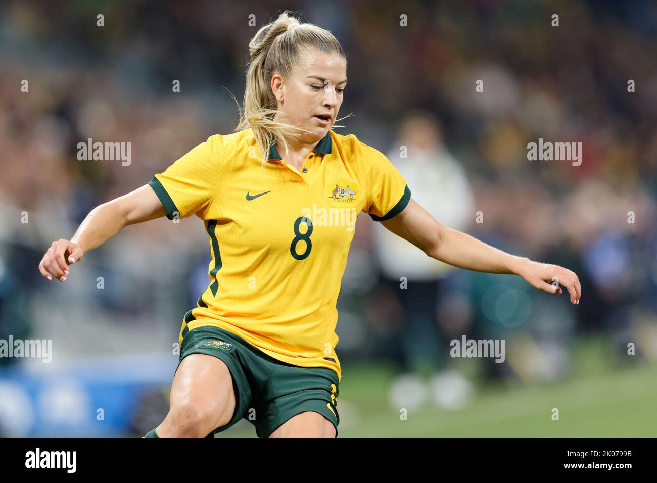 SYDNEY, AUSTRALIA - SETTEMBRE 6: Charlotte Grant of Australia visto durante l'International friendly Match tra Australia e Canada ad Allianz sta Foto Stock