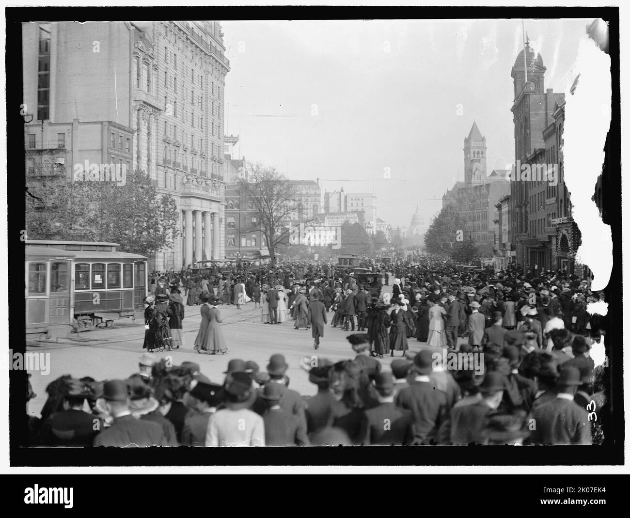 Parade su Pennsylvania Ave, tra 1910 e 1921. Foto Stock