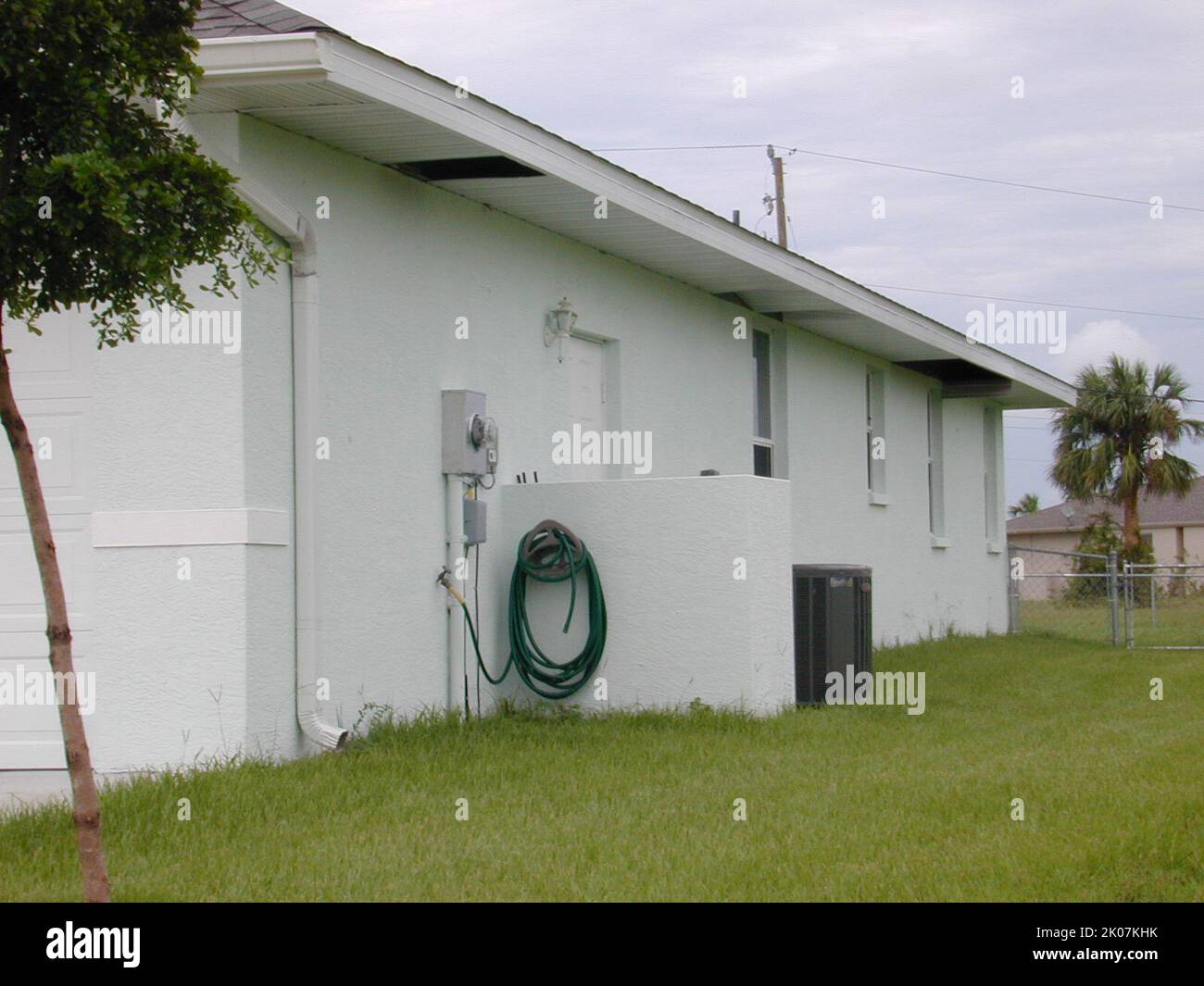 Hurricane Charley Impact, Port Charlotte, Florida. Foto Stock