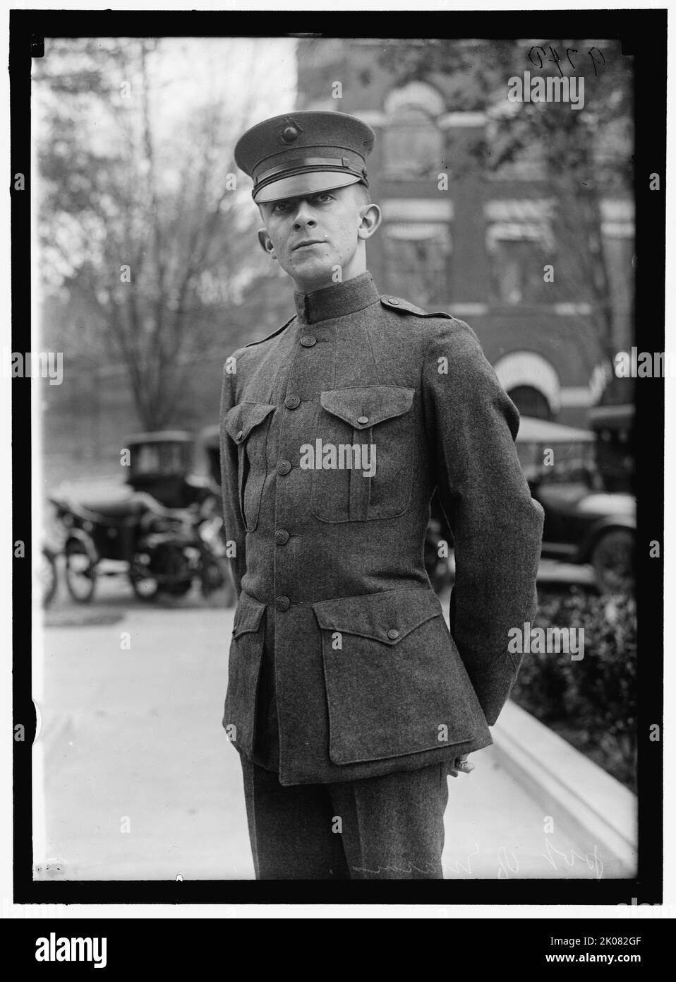 Uniformi: Private, corpo Marino, tra il 1916 e il 1918. Foto Stock