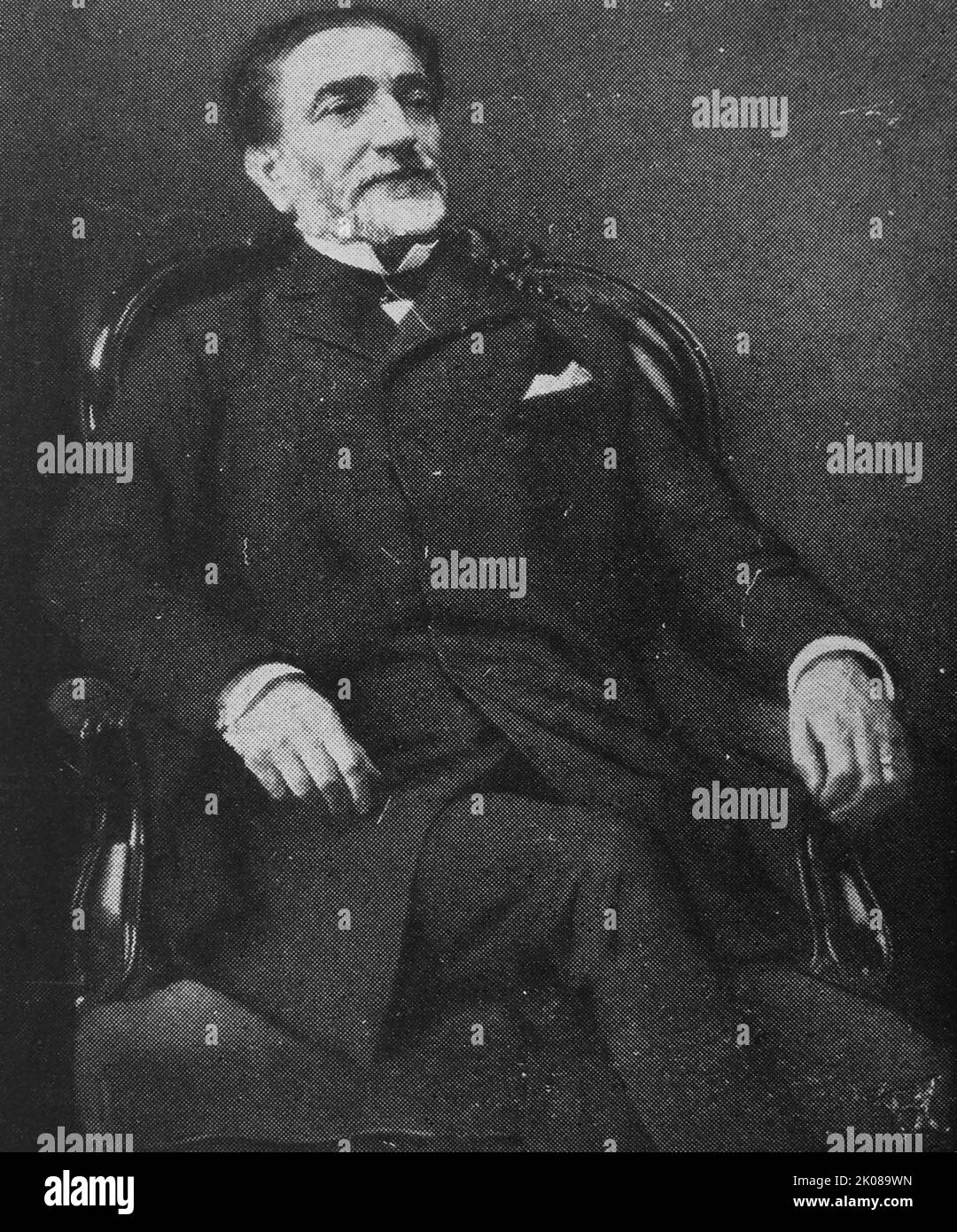 Praxedes Mariano Mateo Sagasta y Escolar (21 luglio 1825 1870 – 5 1902 gennaio 1903) è stato un Foto Stock