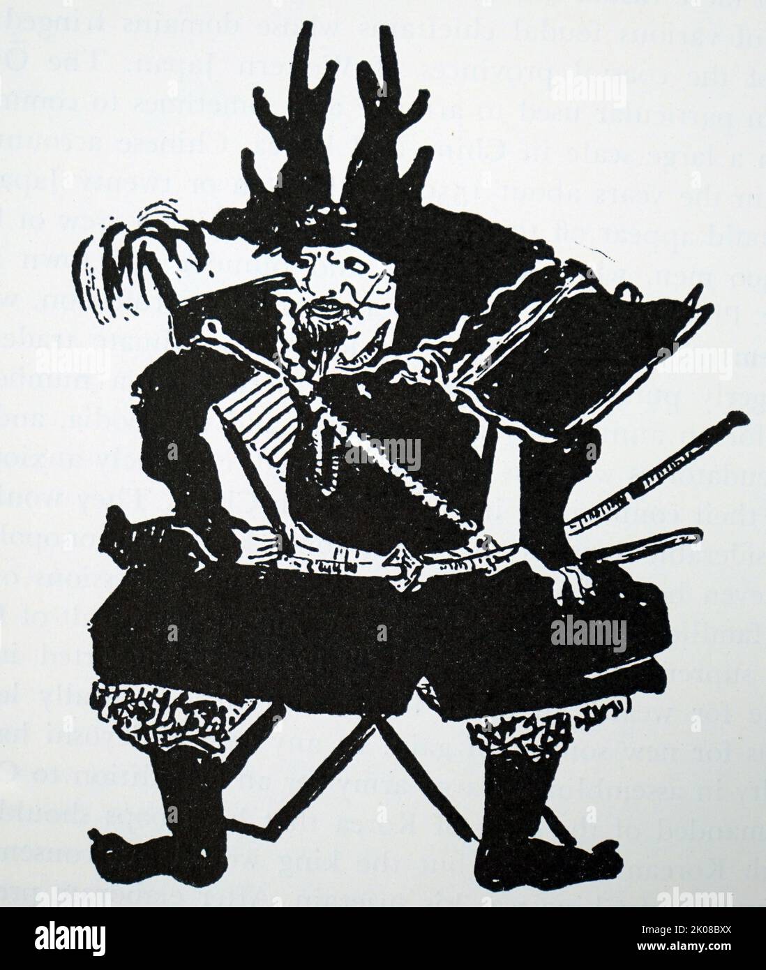 Honda Tadakatsu (17 marzo 1548 – 3 dicembre 1610), chiamata anche Honda Heihachiro, è stato un samurai giapponese, generale e daimyo del tardo Sengoku attraverso i primi periodi Edo, che servì Tokugawa Ieyasu Foto Stock Honda Tadakatsu (17 marzo 1548 – 3 dicembre 1610), chiamata anche Honda Heihachiro, è stato un samurai giapponese, generale e daimyo del tardo Sengoku attraverso i primi periodi Edo, che servì Tokugawa Ieyasu Foto Stock