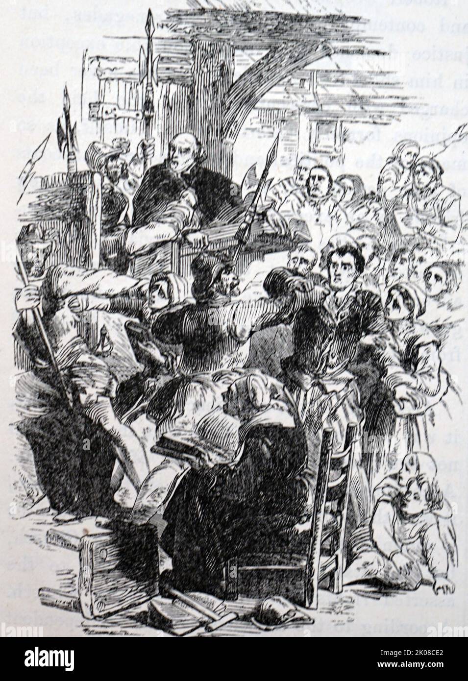 Sequestro dei separatisti a Islington. Nel 1851 Islington fu una delle 10 parrocchie con il maggior numero di fedeli non conformisti del Middlesex Foto Stock