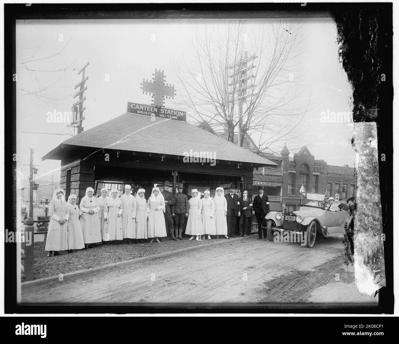 Croce Rossa: Stazione mensa, Bristol, Va.-Tenn, tra le 1910 e le 1920. Foto Stock