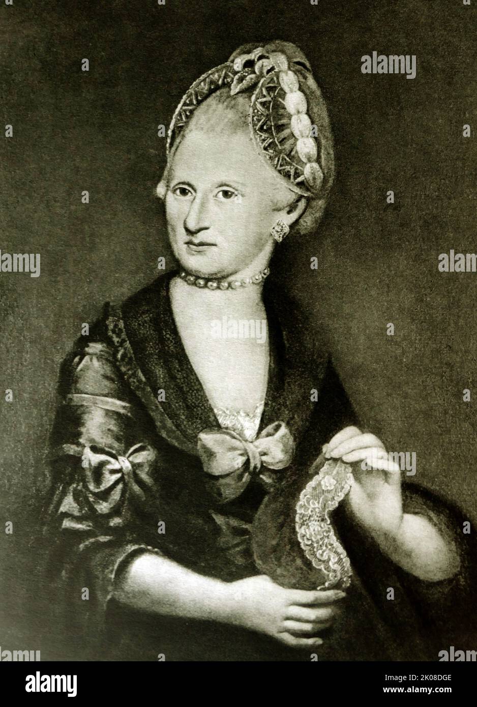 Anna Maria Walburga Mozart (Nee Pertl, 25 dicembre 1720 – 3 luglio 1778) è stata la madre di Wolfgang Amadeus Mozart (1756-1791) e Maria Anna Mozart (1751-1829) Foto Stock