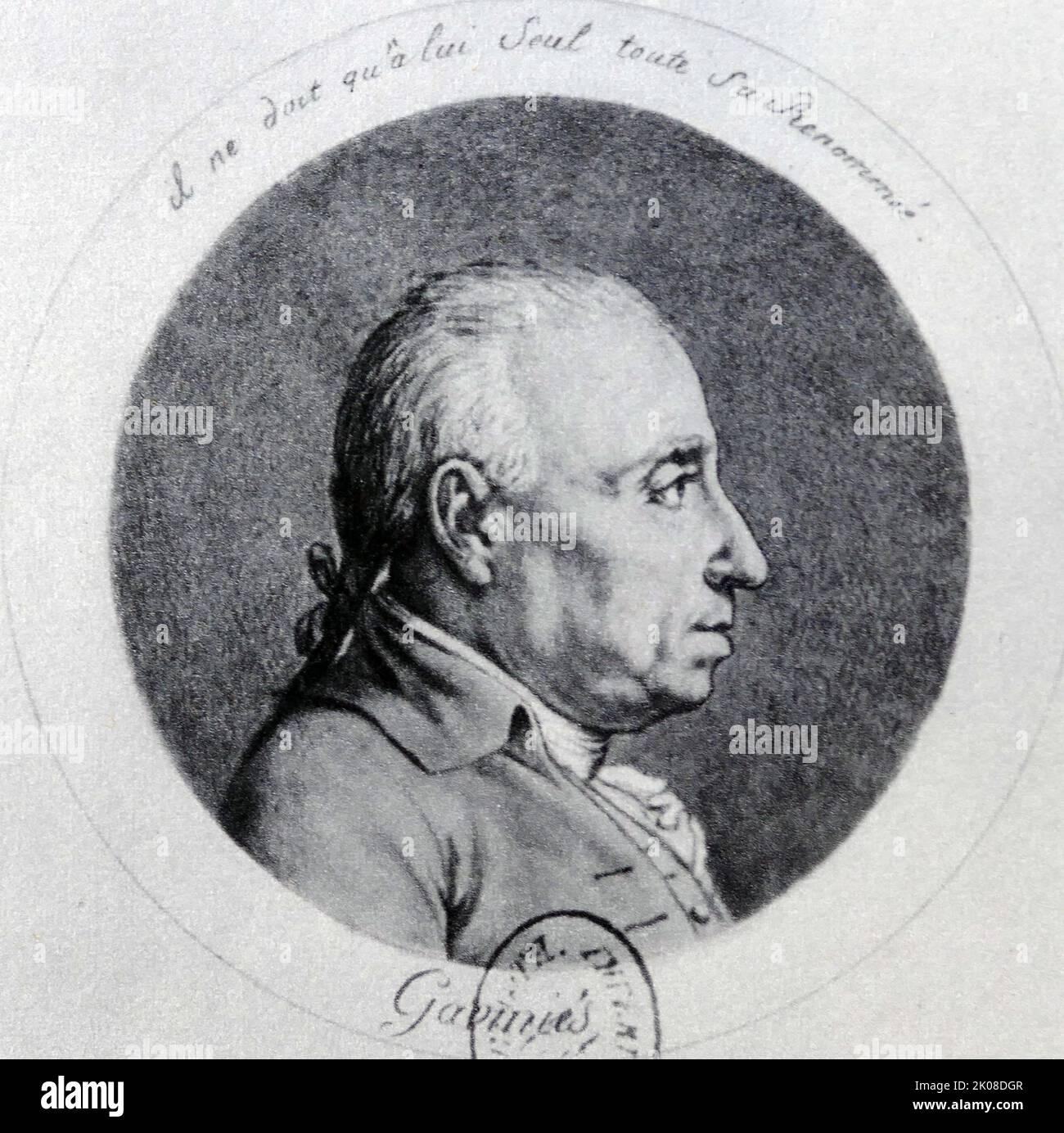 Pierre Gavinies (Parigi, 11 maggio 1728 – Parigi, 8 settembre 1800) è stato un violinista, pedagogo e compositore francese Foto Stock