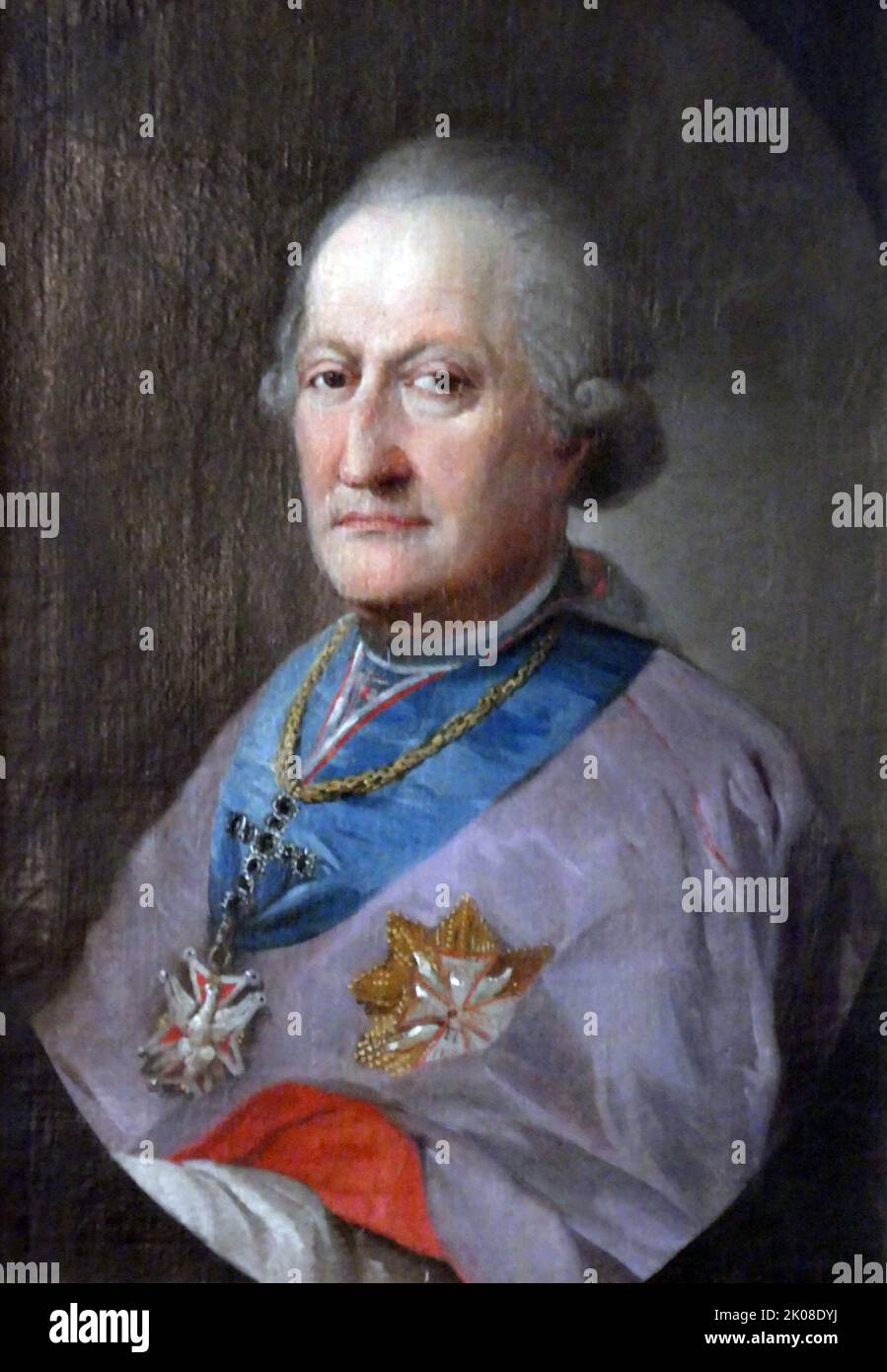 Feliks Pawel Turski di Rogala stemma (14 gennaio 1729 a Czarnocin - 31 marzo 1800 a Cracovia). Vescovo di Chelm dal 22 aprile 1765 al 4 marzo 1771, Vescovo di fortuna nel 1771, Vescovo di Cracovia dal 20 novembre 1788. Dipinto da Konstanty Aleksandrowicz, pittore, ritrattista e copista attivo nella seconda metà del 18th ° secolo Foto Stock