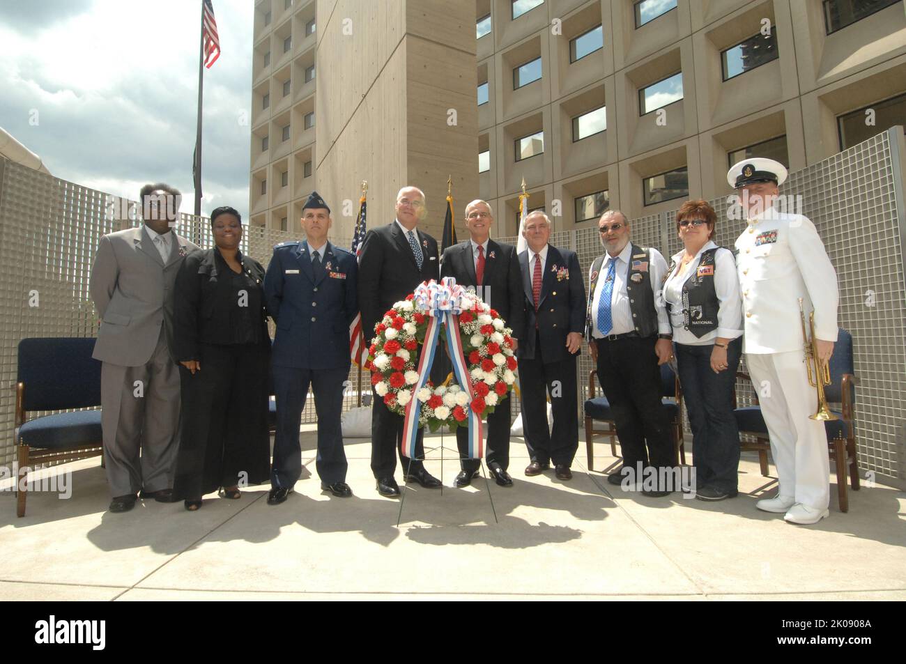 Cerimonia del Memorial Day all'HUD - cerimonia del Memorial Day alla sede centrale dell'HUD. Cerimonia del Memorial Day (giorno della memoria) all'HUD Subject (soggetto), cerimonia del Memorial Day (giorno della memoria) alla sede centrale dell'HUD. Foto Stock