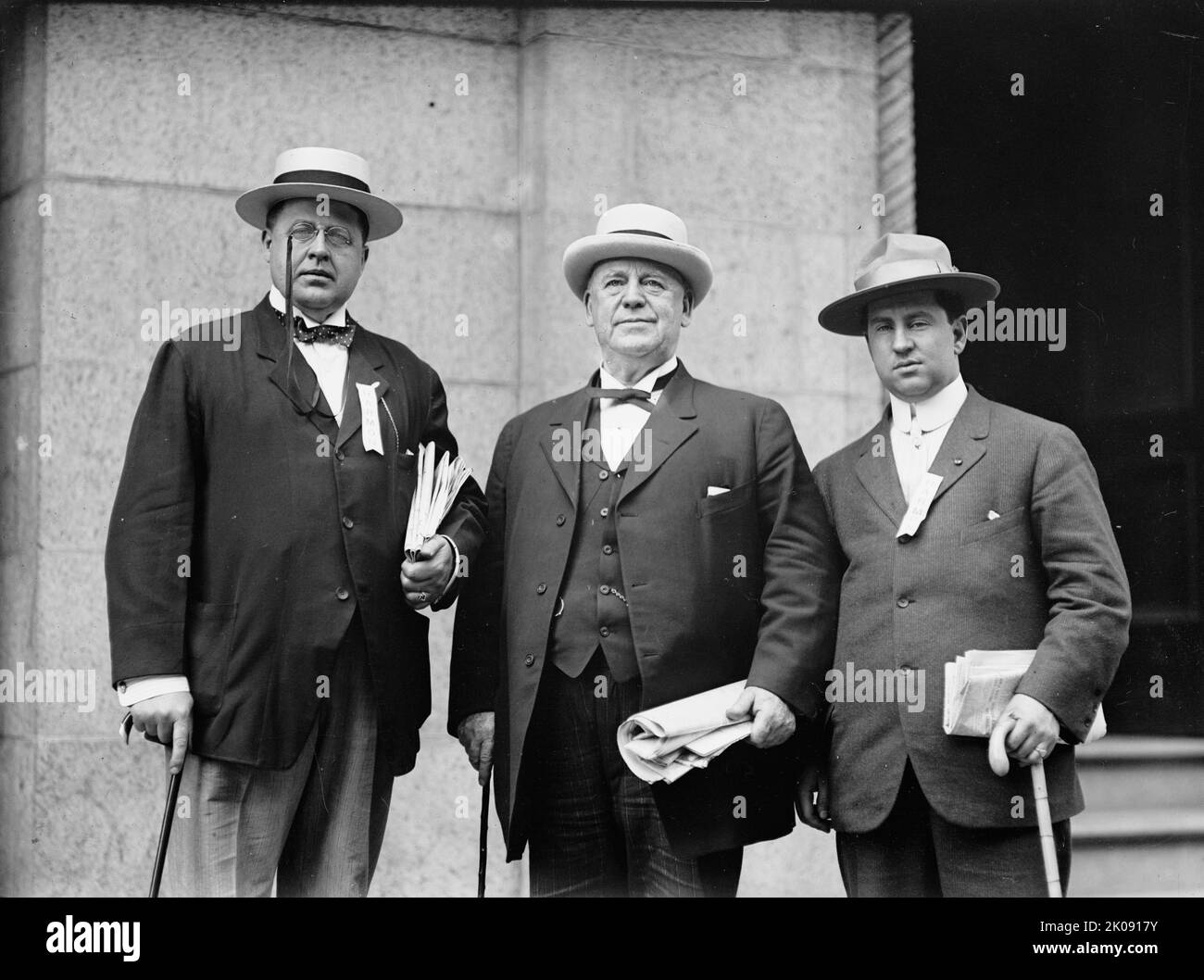 Convenzione Nazionale democratica - col. P. Denton, col. John I. Martin, Jay Cairns, 1912. [Politici AMERICANI]. Foto Stock