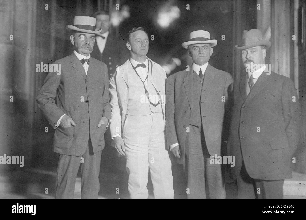Convenzione Nazionale democratica - Sen. Willard Saulsbury; Josephus Daniels del North Carolina; Edwin A. Newman di [Washington] D.C.; Edwin O. Wood del Michigan, 1912. [Politici AMERICANI: Willard Saulsbury Jr., Josephus Daniels, Edwin A. Newman e Edwin Orin Wood]. Foto Stock