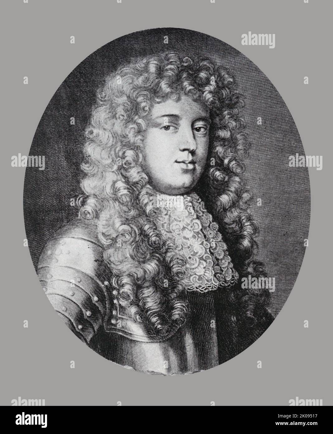 Ammiraglio George, Lord Dartmouth. Ammiraglio della flotta George Legge, 1st Baron Dartmouth PC (c.. 1647 - 1691) fu un comandante navale inglese che diede un servizio distinto sia a Carlo II che a Giacomo II Foto Stock