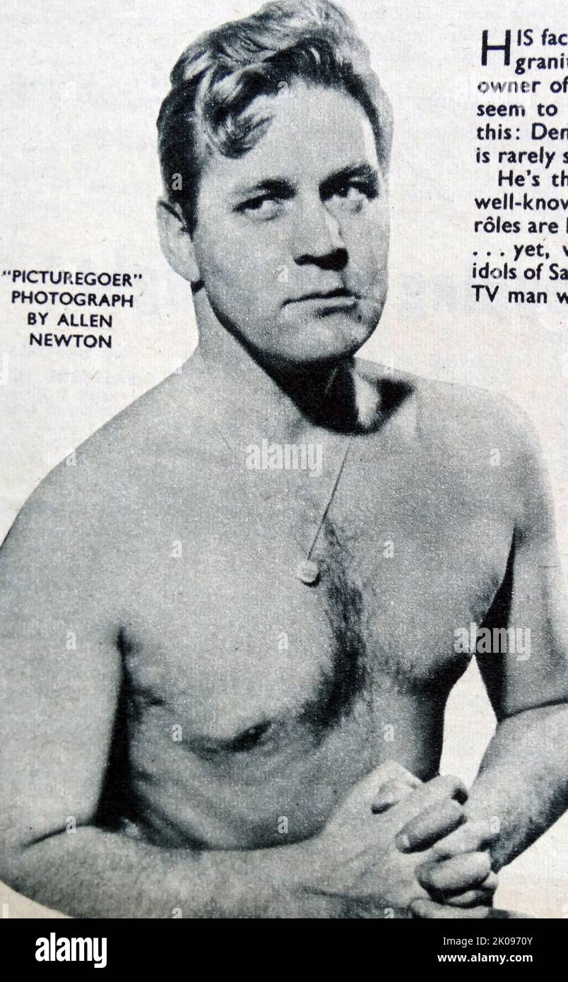 Denton De Gray è nato il 5 luglio 1924 a Beverley, nello Yorkshire, in Inghilterra, come Terence Roy Denton. Fu un attore, noto per Quatermass II (1955), The Heart Within (1957) e accadde ad Atene (1962). Foto Stock