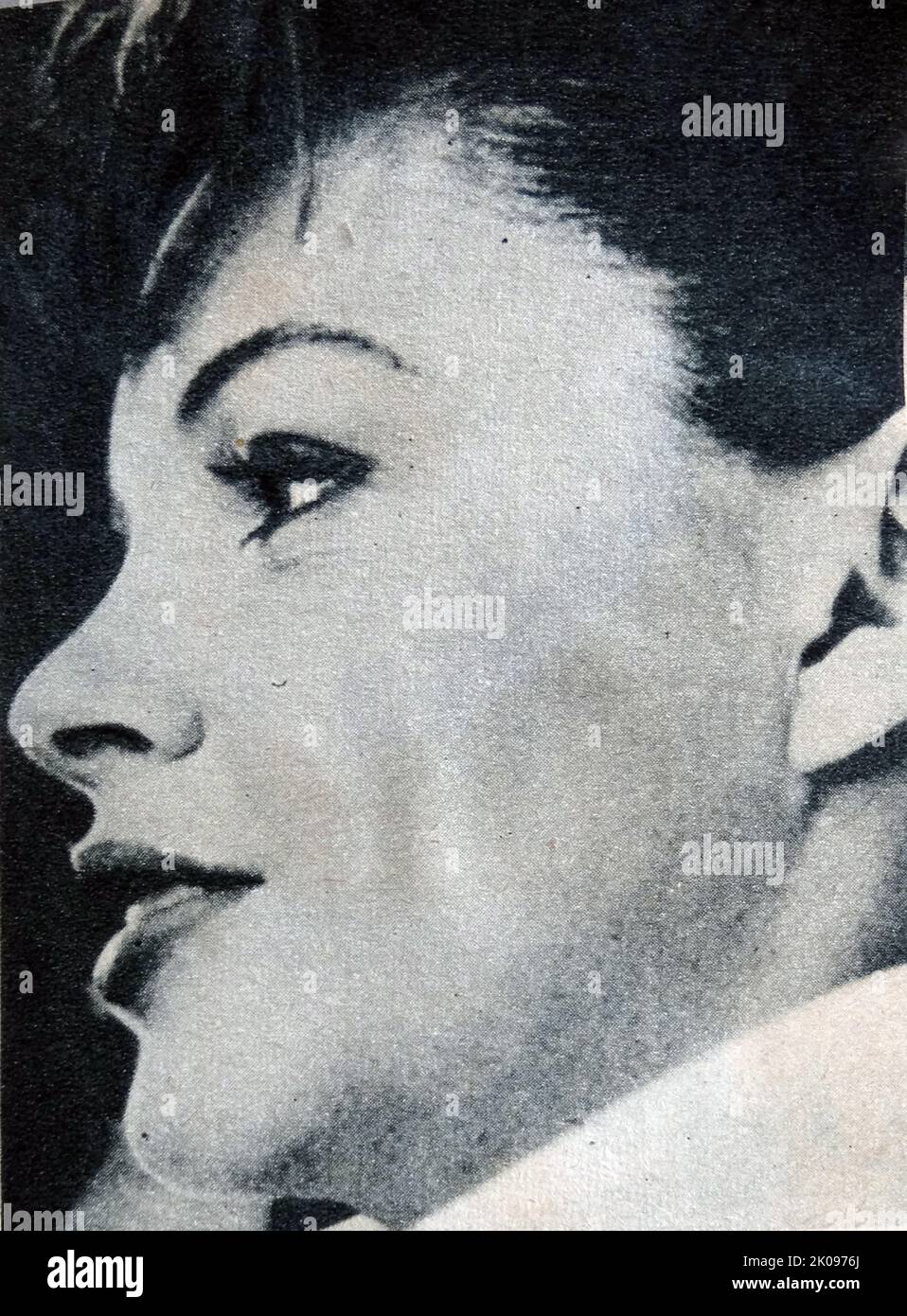 Judy Garland (Frances Ethel Gumm, 10 giugno 1922 – 22 giugno 1969) è stata una . È ampiamente conosciuta per aver giocato il ruolo di Dorothy Gale nel Mago di Oz (1939). Con una carriera di 45 anni, ha raggiunto la stella internazionale come attrice sia in ruoli musicali che drammatici, come artista di registrazione e sul palcoscenico di concerto. Foto Stock