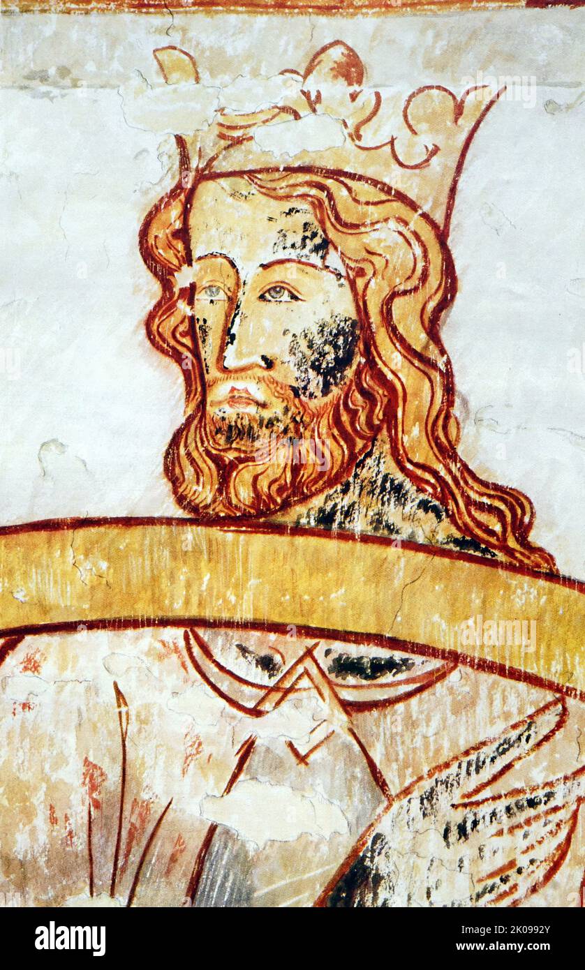 Tudor scudo di sfilata che esprime lo spirito della cavalleria medievale. Sarebbe visualizzato ai tornei ma non utilizzato in combattimento. Foto Stock