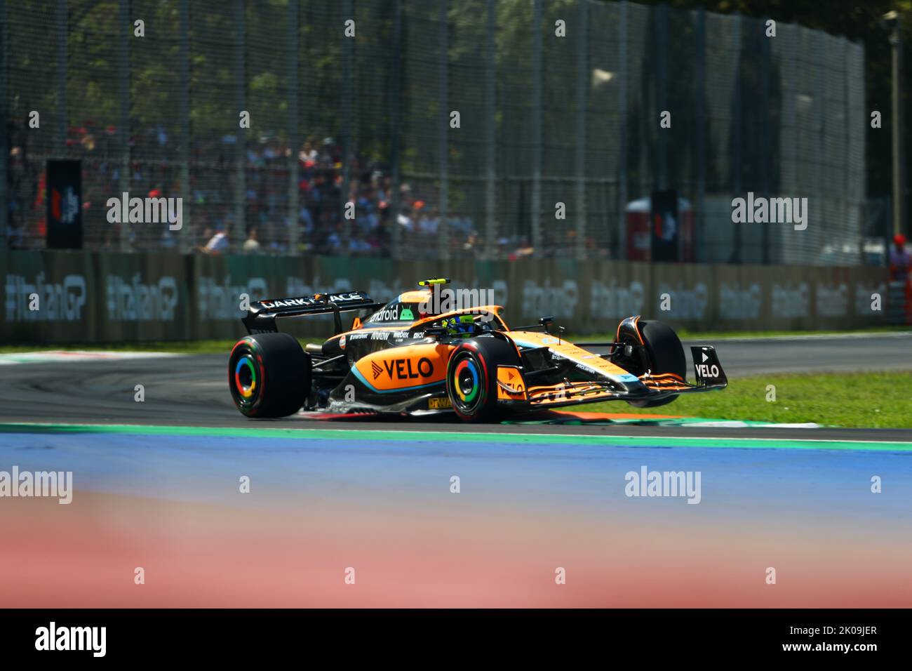 Lando Norris (GBR) McLaren MCL36 durante la qualifica di FORMULA 1 PIRELLI GRAN PREMIO D'ITALIA 2022 Foto Stock