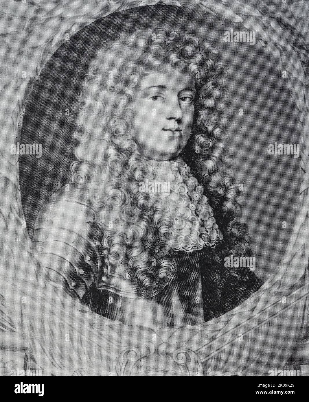 Ammiraglio George, Lord Dartmouth. Ammiraglio della flotta George Legge, 1st Baron Dartmouth PC (c.. 1647 - 1691) fu un comandante navale inglese che diede un servizio distinto sia a Carlo II che a Giacomo II Foto Stock