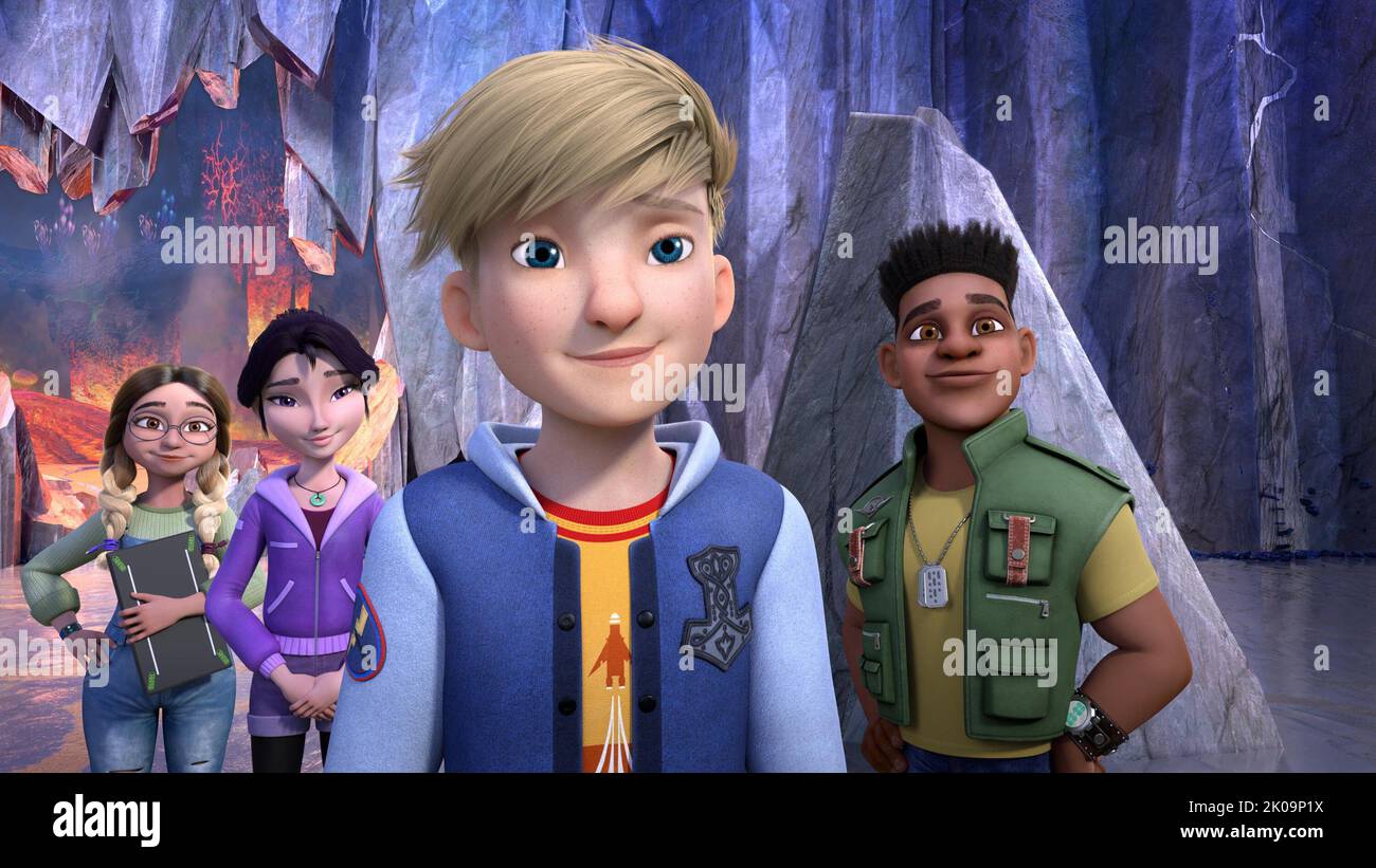 DRAGHI I NOVE REGNI, da sinistra Alex Gonzalez (voce Aimee Garcia