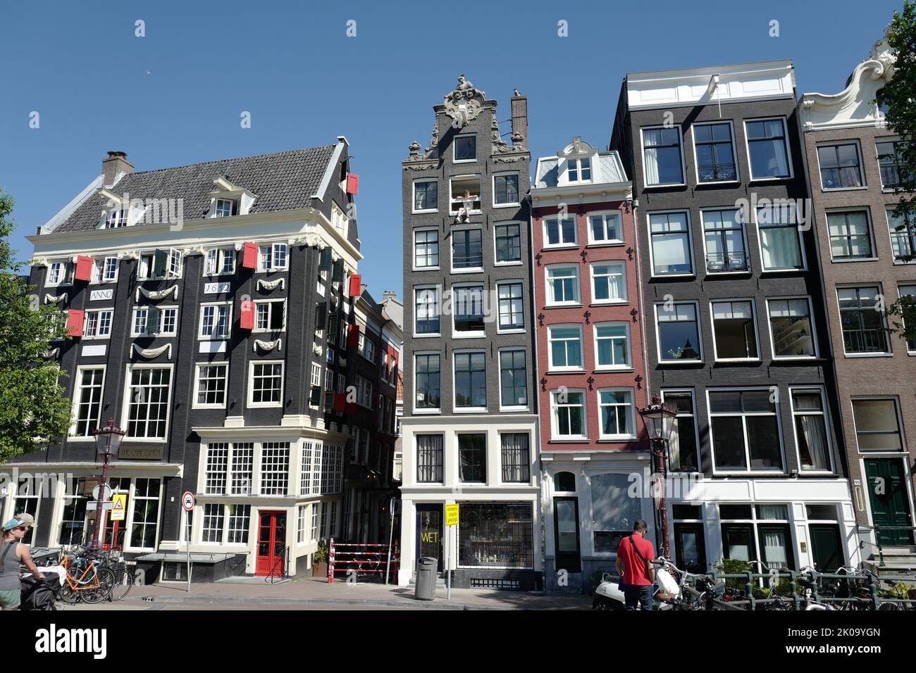 Case piccole ad Amsterdam Foto Stock