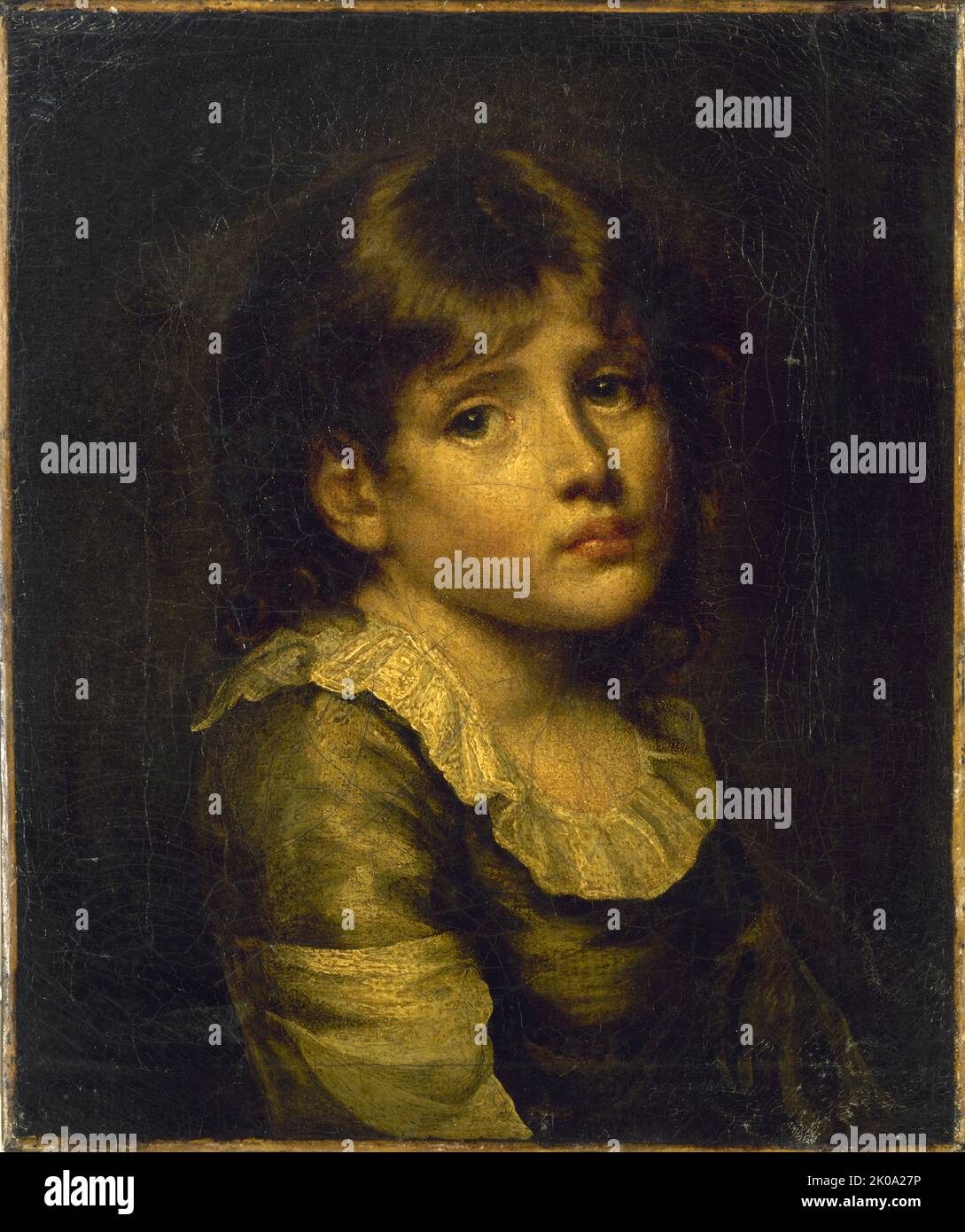 Portrait d'enfant, autrefois pr&#xe9;sum&#xe9; Luigi XVII, . Foto Stock