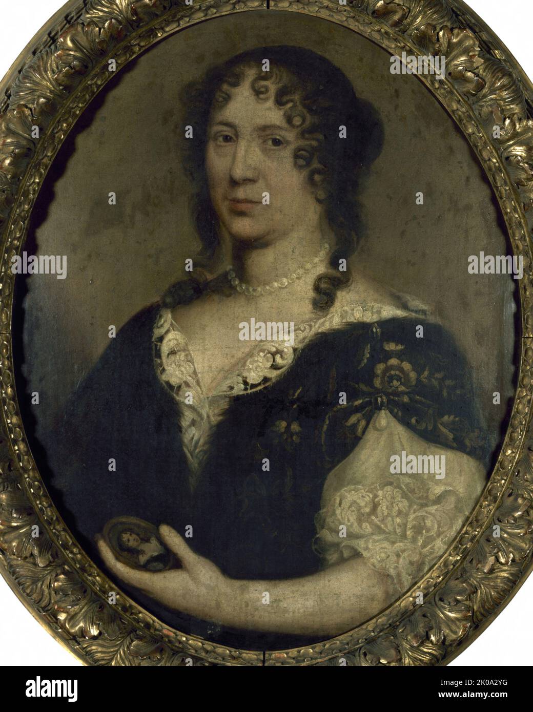 Portrait de femme, autrefois identifi&#xe9;e comme de S&#xe9;vign&#xe9;, c1680. Foto Stock