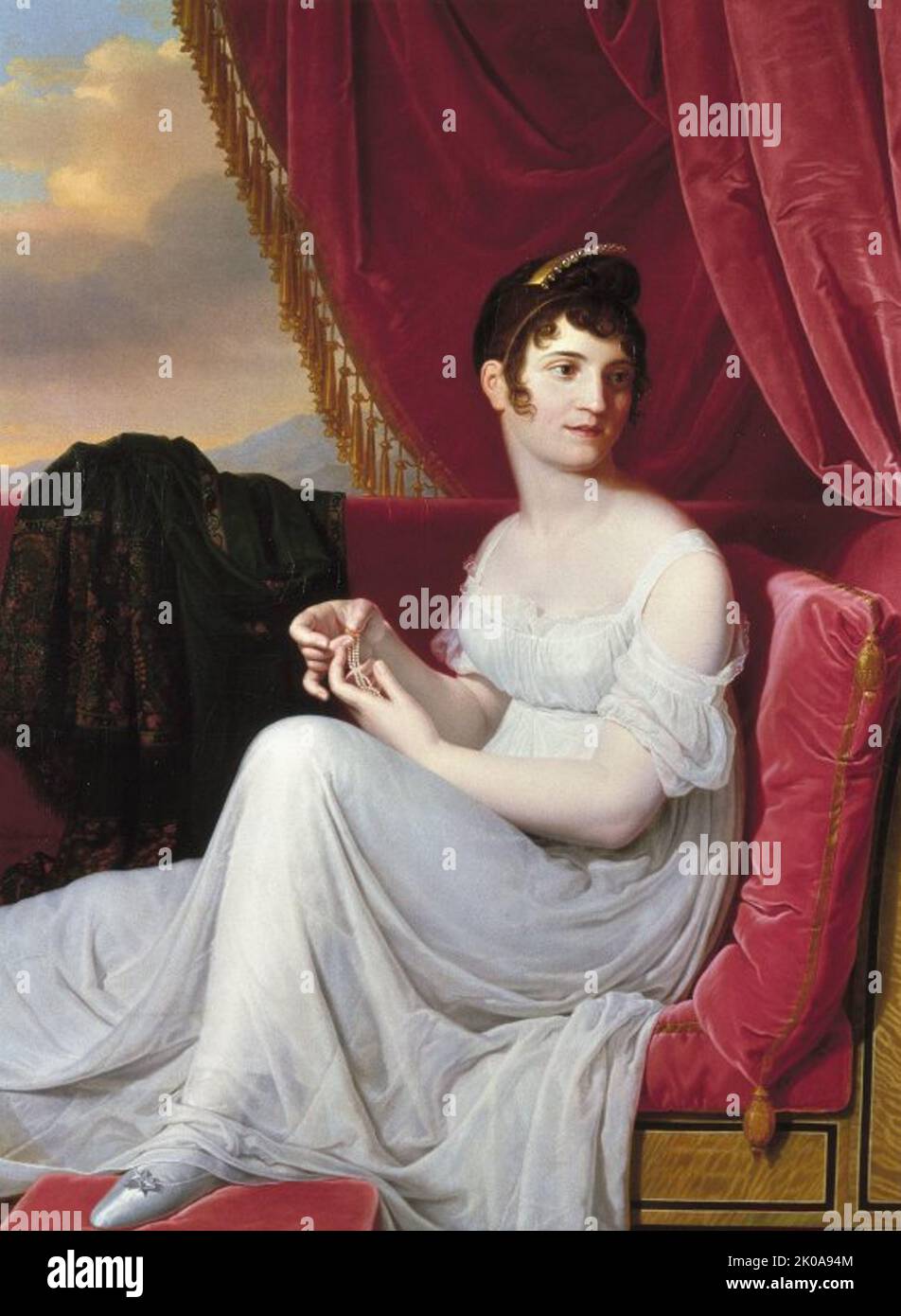 Theresa Cabarrus, Madame Tallien (31 luglio 1773 - 15 gennaio 1835), nobile francese di origine spagnola, titolare di un salone e figura sociale durante la Rivoluzione. Più tardi divenne Principessa di Chimay Foto Stock