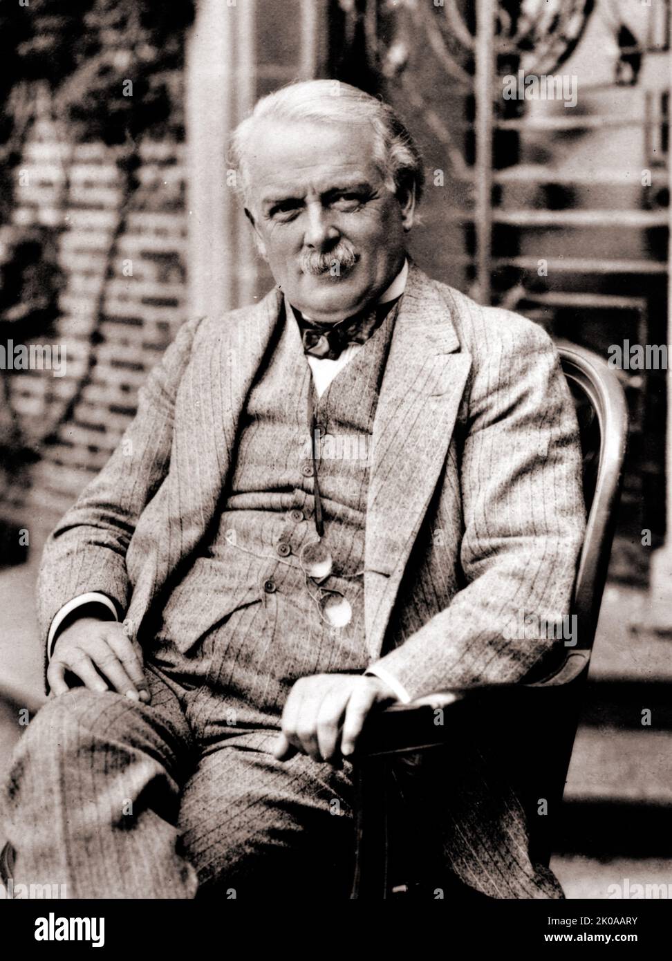 David Lloyd George, 1st Earl Lloyd-George di Dwyfor, OM PC (Dwyfor, 17 gennaio 1863 1916 – 26 1922 marzo 1945) è stato un . L'ultimo liberale a servire come primo ministro, ha tenuto l'incarico durante gli ultimi due anni della prima guerra mondiale e ha guidato la delegazione britannica alla Conferenza di pace di Parigi del 1919 Foto Stock