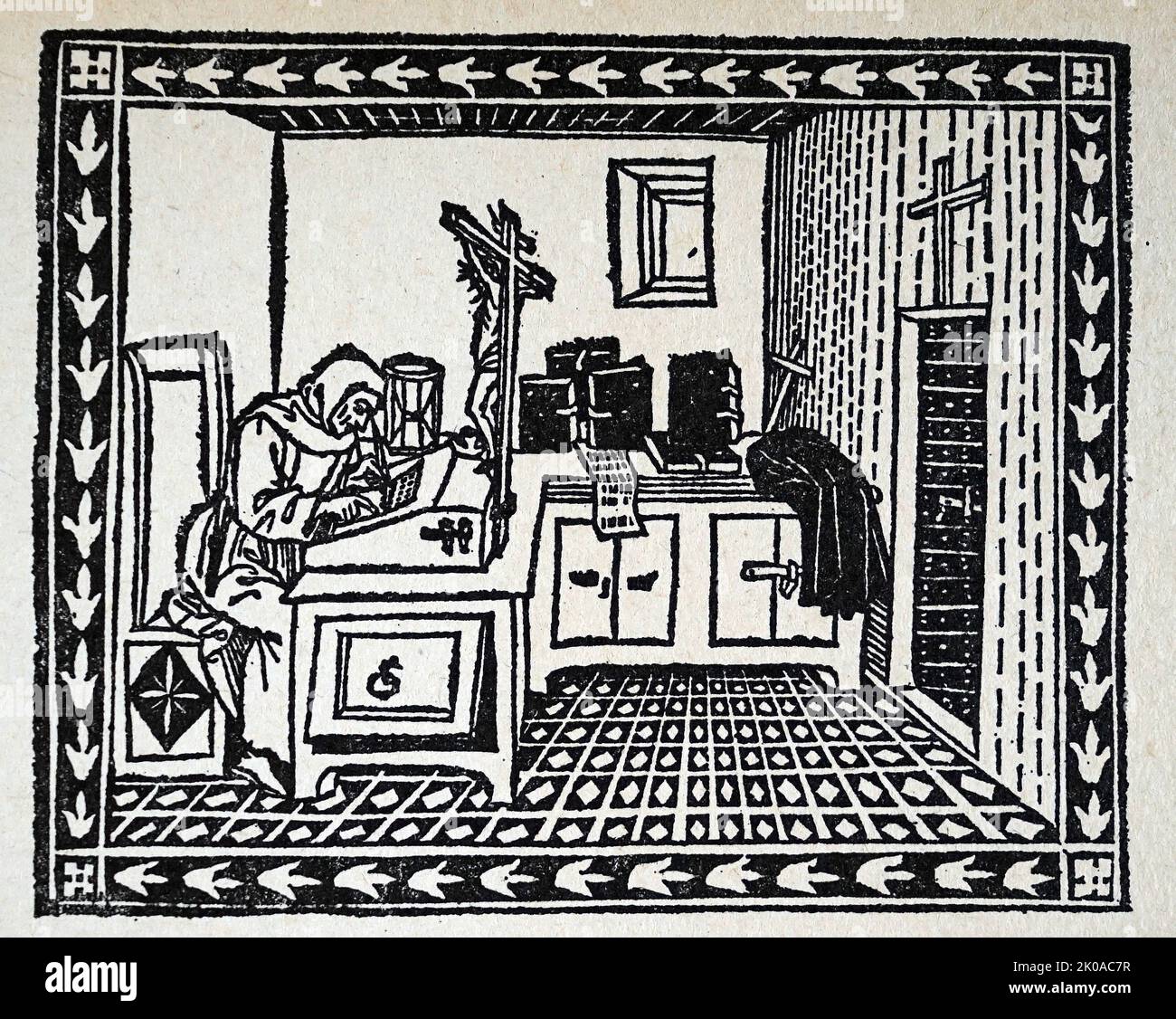 L'ideale di Savonarola per una buona vita. Girolamo Savonarola Girolamo Savonarola (Ferrara, 21 settembre 1452 – Firenze, 23 maggio 1498) è stato un Foto Stock