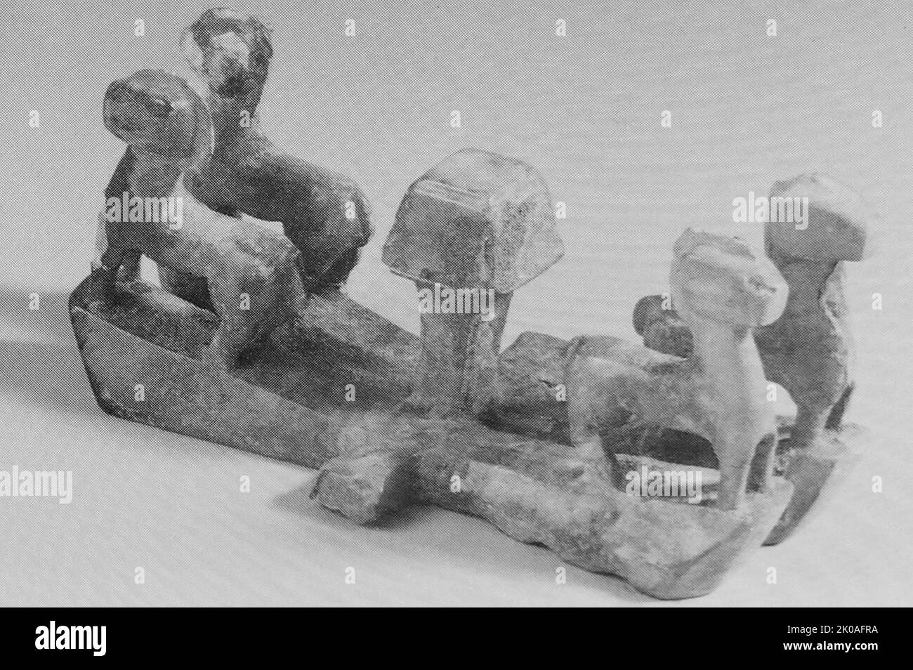 Spada Pomme in bronzo. Dal periodo di tre regni in Corea (57 a.C. - 668) nonostante l'esistenza di più di 70 tribù in tutto il territorio coreano al tempo. Foto Stock