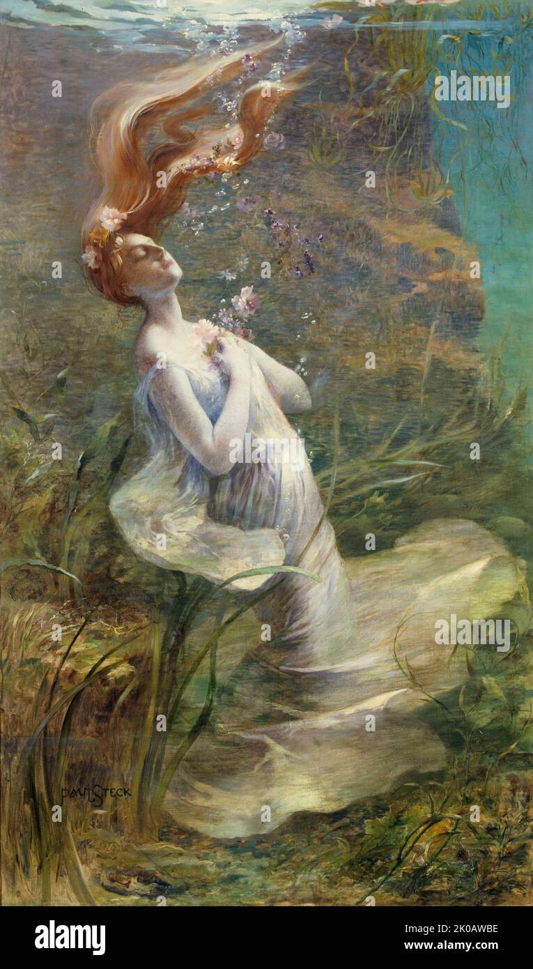 Ophelia, tra il 1894 e il 1895. Foto Stock
