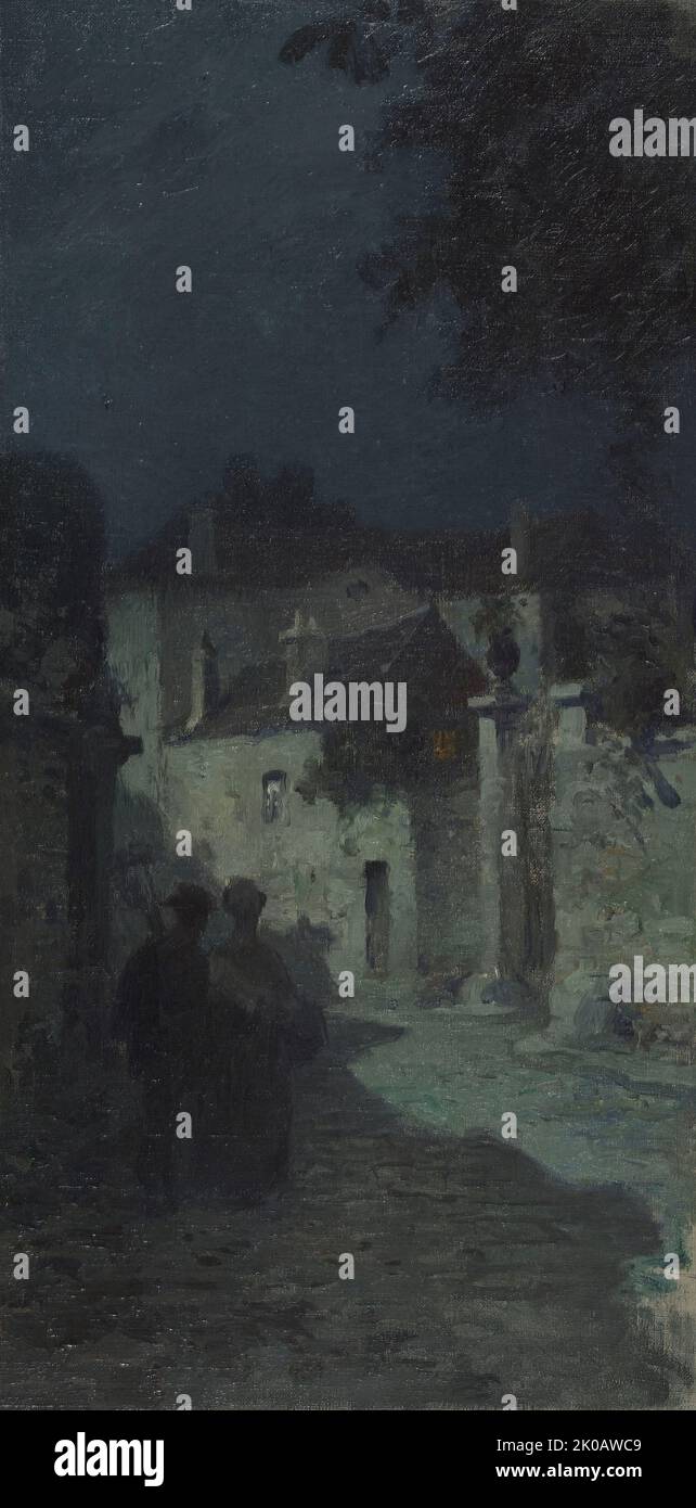 Schizzo per il municipio di Bagneux: Rue Etienne Dolet, paesaggio, c1907. Foto Stock