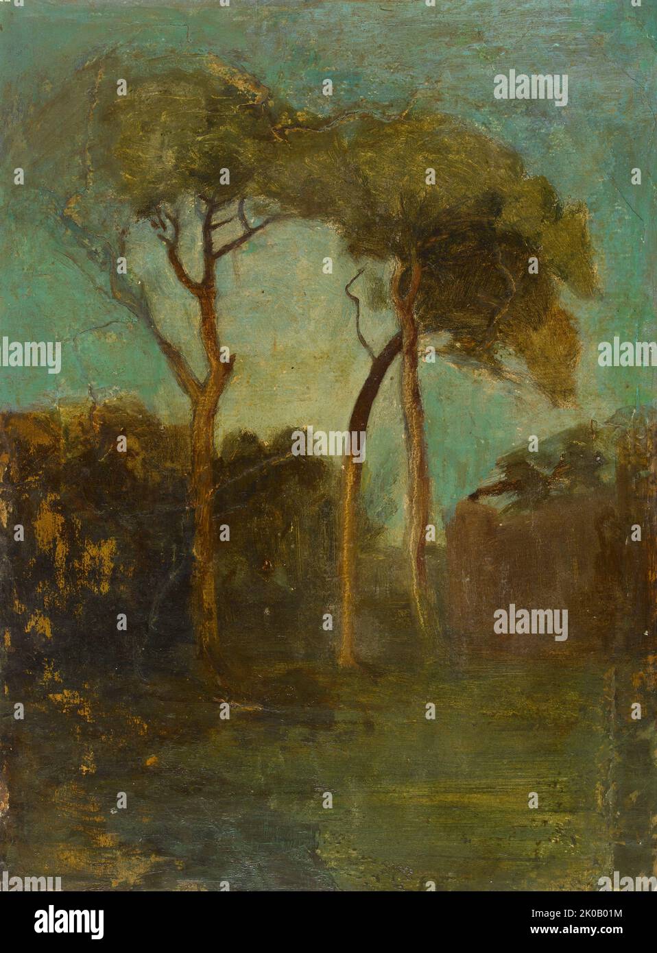 Pins Parasols en Italie, tra il 1856 e il 1862. Foto Stock Pins Parasols en Italie, tra il 1856 e il 1862. Foto Stock