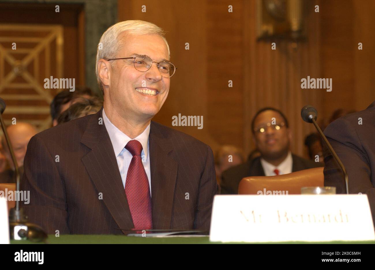 Udienza del Senato sulle nomine di Roy Bernardi, Dennis Shea, Cathy MacFarlane. Udienza del Senato su Roy Bernardi, Dennis Shea, Cathy MacFarlane Nominations Subject, Commissione del Senato su Banking, Housing, and Urban Affairs audizione, a Capitol Hill, sulle nomine di Roy Bernardi come Vice Segretario HUD, Dennis Shea come Vice Segretario per lo sviluppo delle politiche e la Ricerca, E Cathy MacFarlane come Vice Segretario per gli Affari pubblici. Foto Stock
