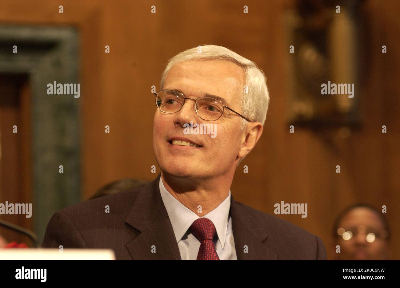 Udienza del Senato sulle nomine di Roy Bernardi, Dennis Shea, Cathy MacFarlane. Udienza del Senato su Roy Bernardi, Dennis Shea, Cathy MacFarlane Nominations Subject, Commissione del Senato su Banking, Housing, and Urban Affairs audizione, a Capitol Hill, sulle nomine di Roy Bernardi come Vice Segretario HUD, Dennis Shea come Vice Segretario per lo sviluppo delle politiche e la Ricerca, E Cathy MacFarlane come Vice Segretario per gli Affari pubblici. Foto Stock