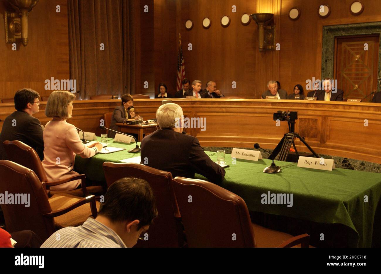 Udienza del Senato sulle nomine di Roy Bernardi, Dennis Shea, Cathy MacFarlane. Udienza del Senato su Roy Bernardi, Dennis Shea, Cathy MacFarlane Nominations Subject, Commissione del Senato su Banking, Housing, and Urban Affairs audizione, a Capitol Hill, sulle nomine di Roy Bernardi come Vice Segretario HUD, Dennis Shea come Vice Segretario per lo sviluppo delle politiche e la Ricerca, E Cathy MacFarlane come Vice Segretario per gli Affari pubblici. Foto Stock