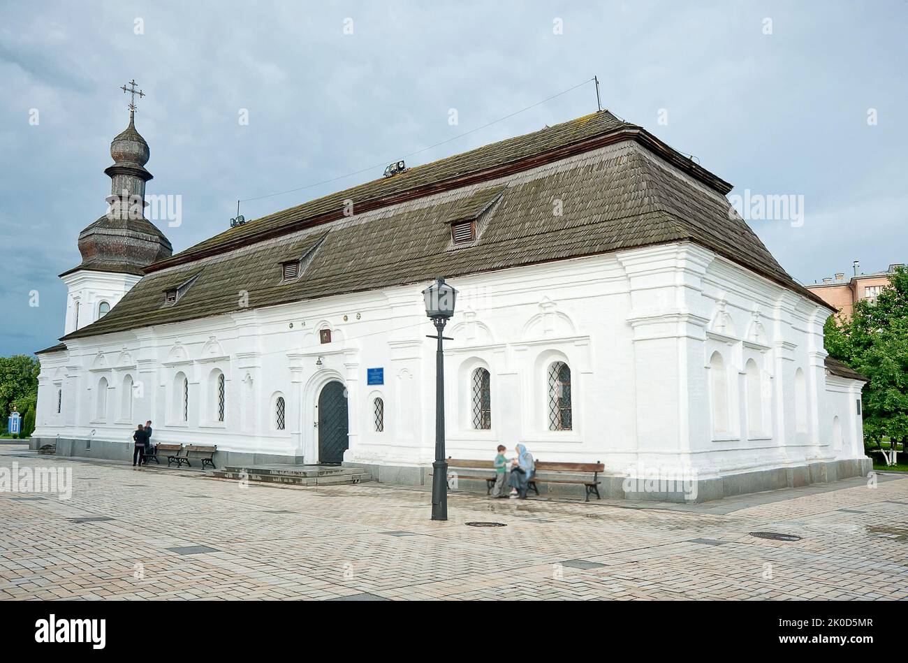 Chiesa refettoria di San Michele dorata cattedrale ortodossa del XVIII secolo a Kiev, Ucraina Foto Stock