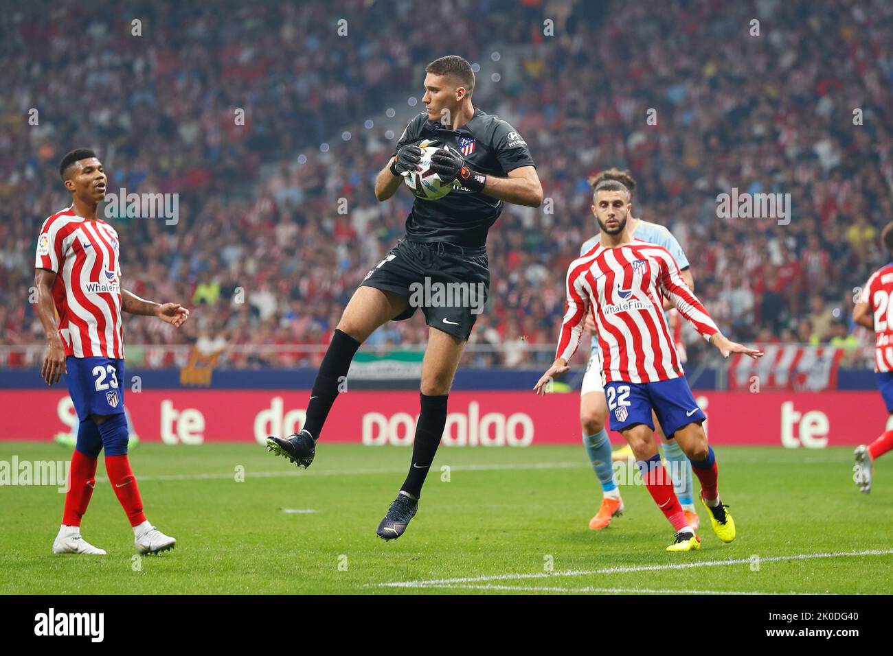 Ivo Grbic (Atletico), 10 SETTEMBRE 2022 - Calcio : incontro spagnolo 'la Liga Santander' tra Club Atletico de Madrid 4-1 RC Celta de Vigo all'Estadio Civitas Metropolitano di Madrid, Spagna. (Foto di Mutsu Kawamori/AFLO) Foto Stock